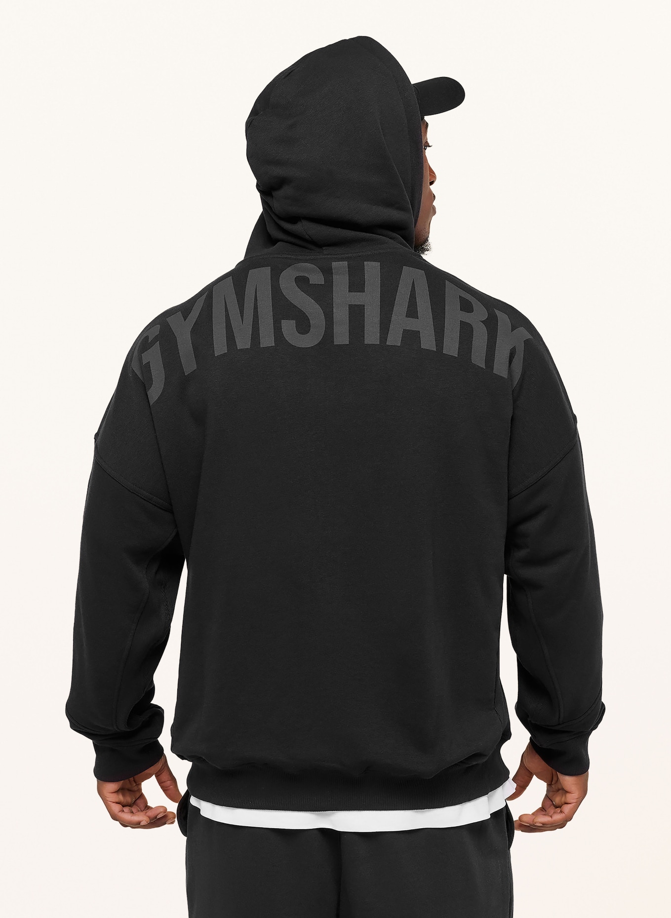 GYMSHARK Oversized-Hoodie POWER ORIGINALS: SCHWARZ