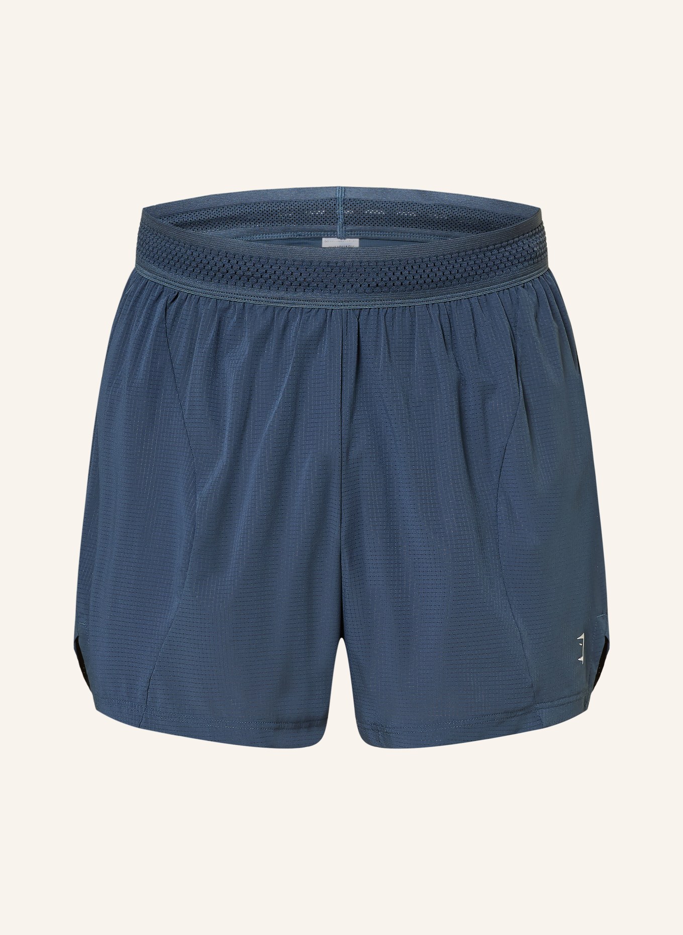 GYMSHARK Short de course 2 en 1 BETTER LEVEL: BLEU / BLANC