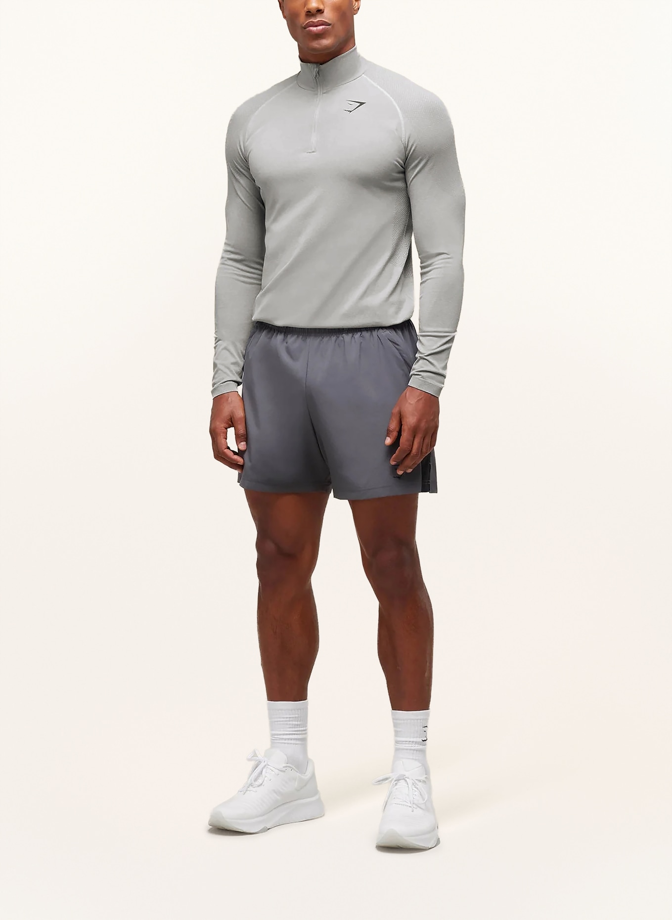 GYMSHARK Longsleeve VITAL SEAMLESS: HELLGRAU