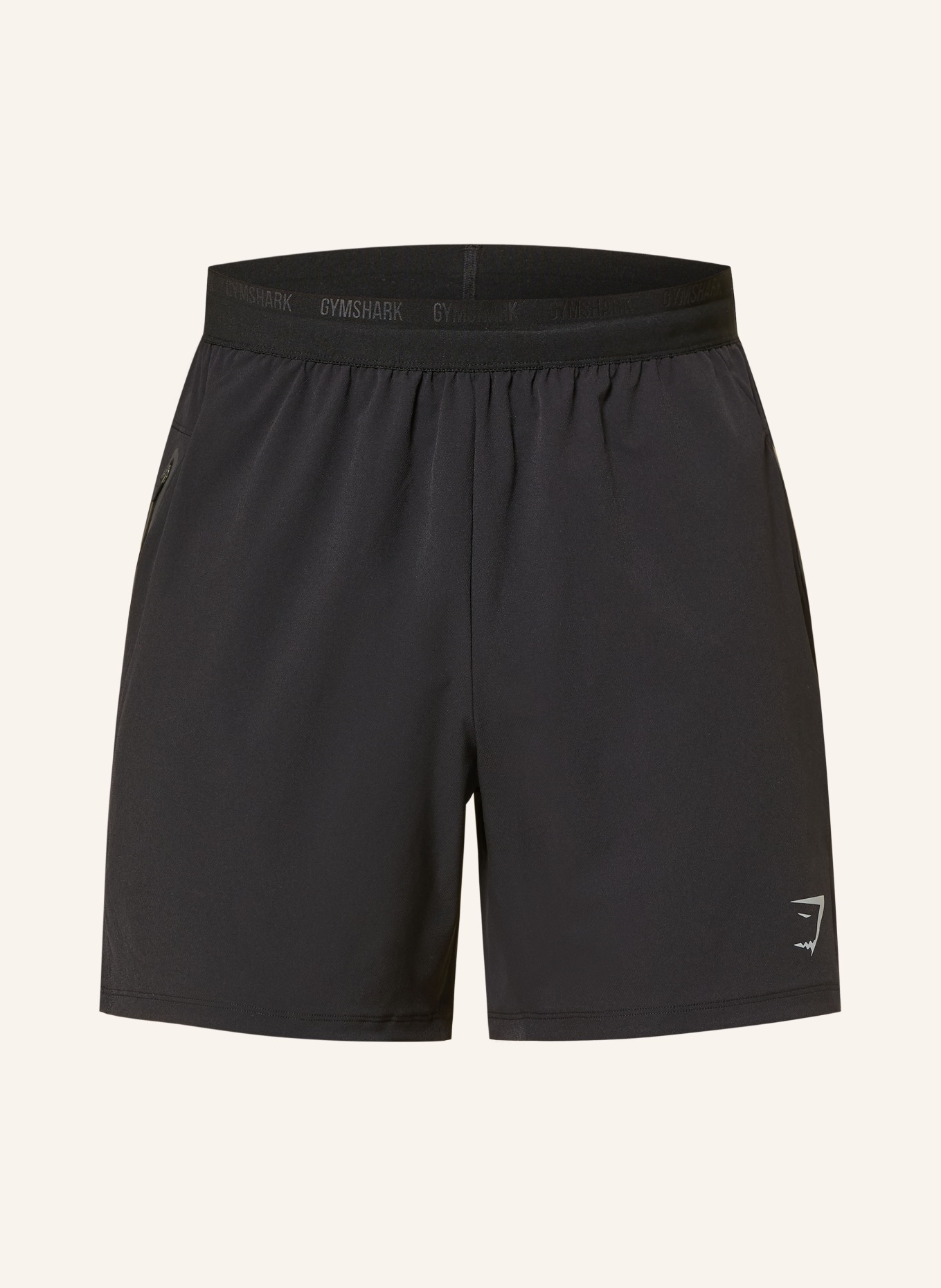 GYMSHARK Trainingsshorts HYBRID: SCHWARZ