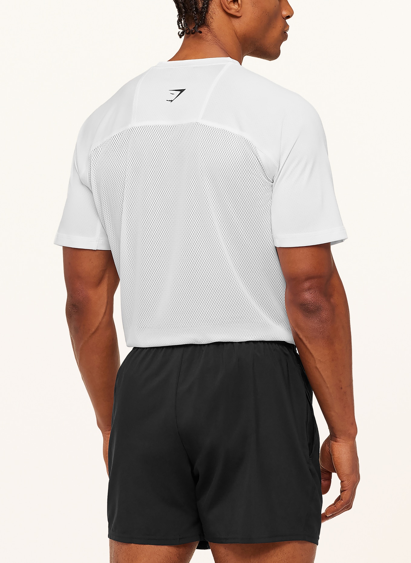 GYMSHARK T-Shirt GOOD LEVEL: WEISS / SCHWARZ