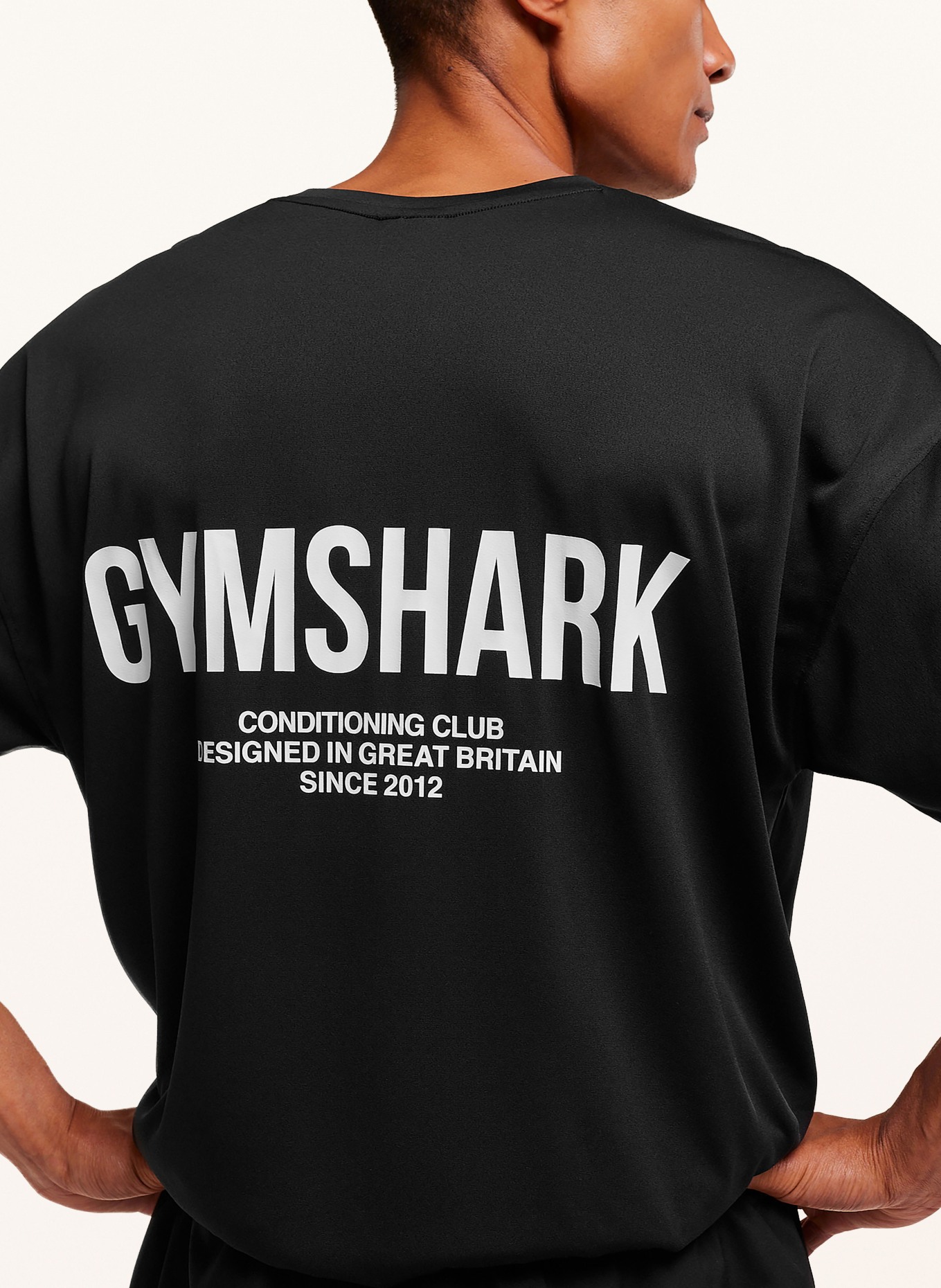 GYMSHARK T-Shirt CONDITIONING CLUB: SCHWARZ / WEISS