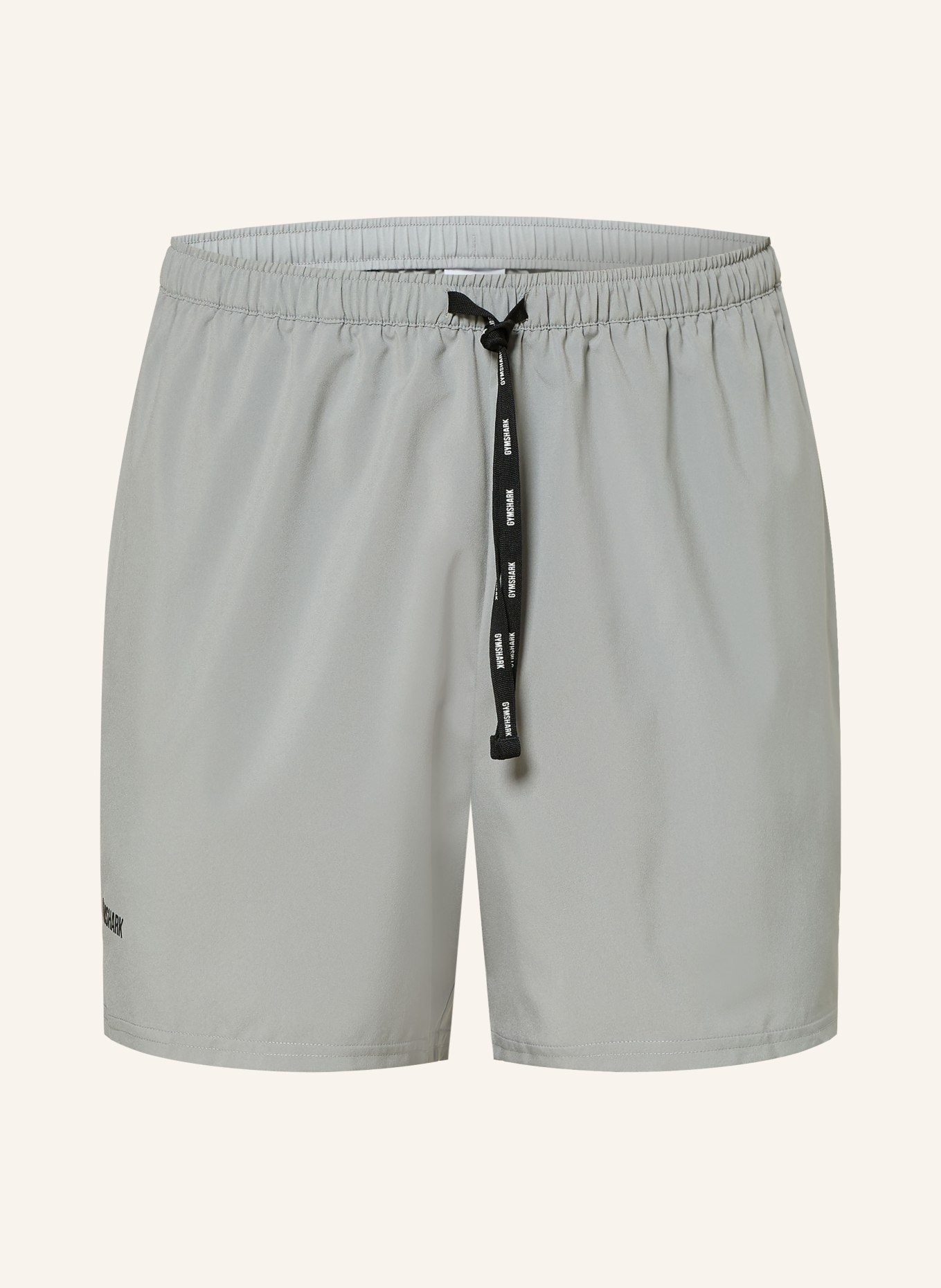 GYMSHARK Trainingsshorts TRAIN 5": GRAU / SCHWARZ