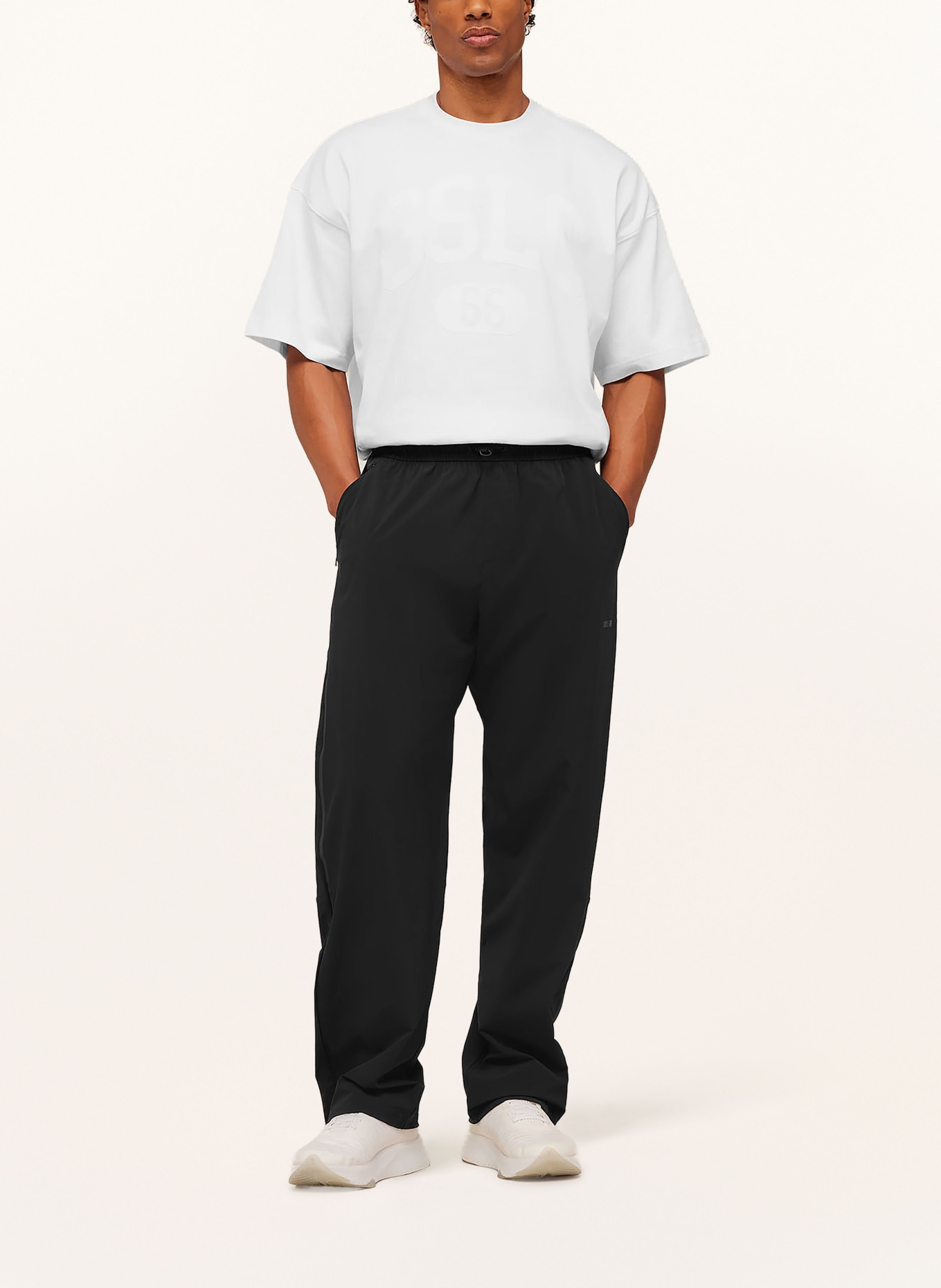 GYMSHARK Trainingshose HYBRID: SCHWARZ / DUNKELGRAU