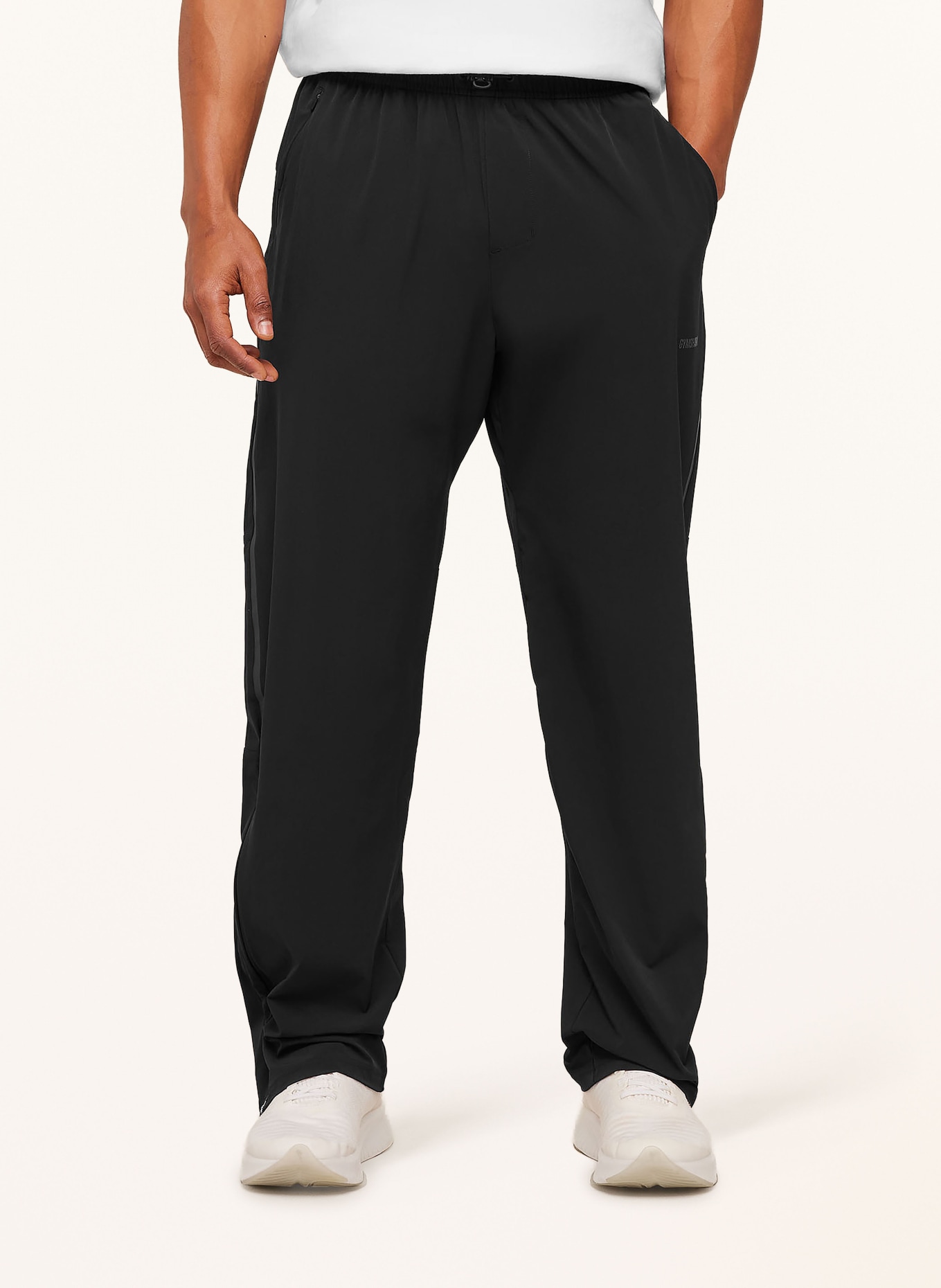 GYMSHARK Trainingshose HYBRID: SCHWARZ / DUNKELGRAU