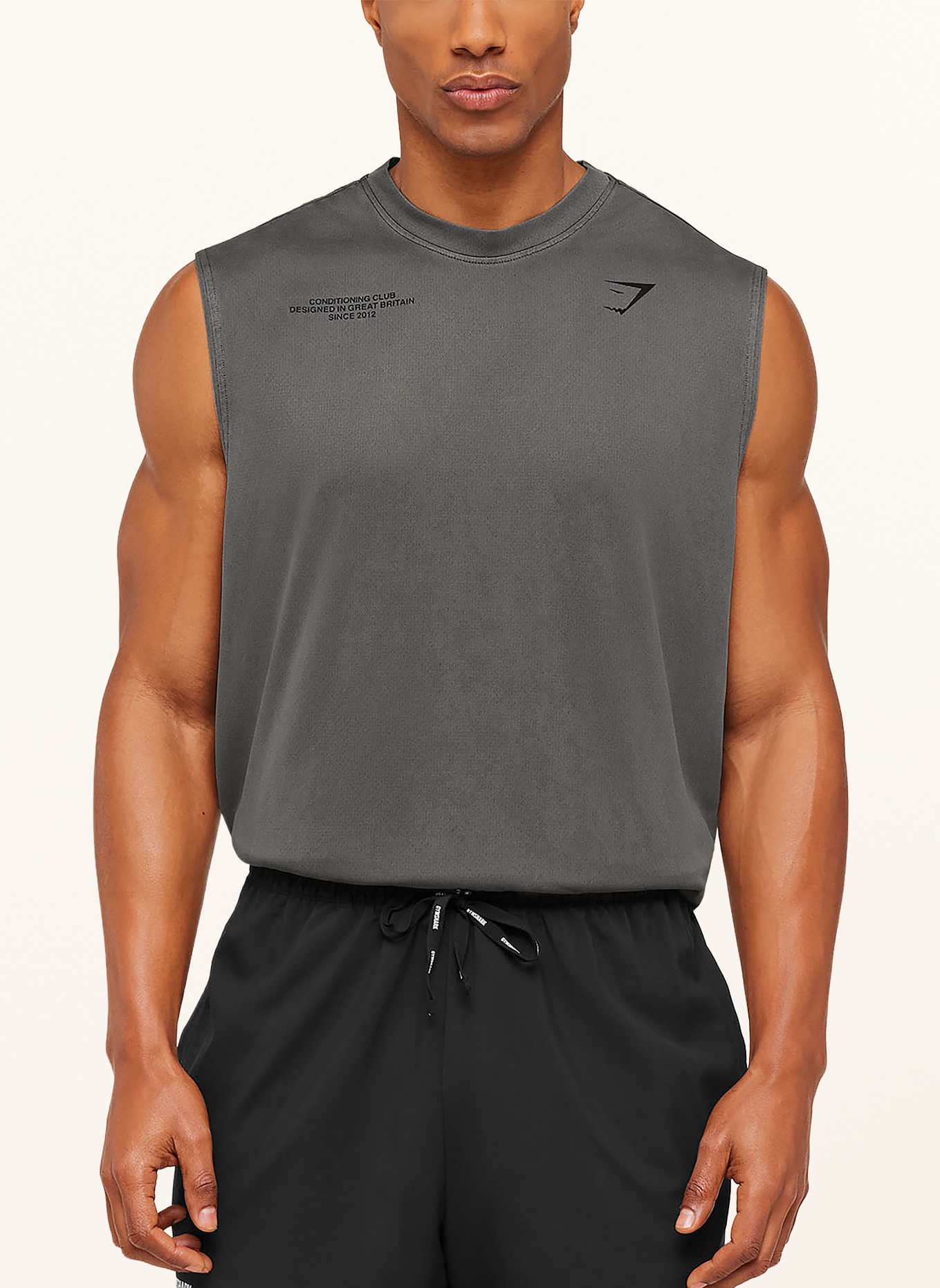 GYMSHARK Tanktop CONDITIONING CLUB WASHED: GRAU