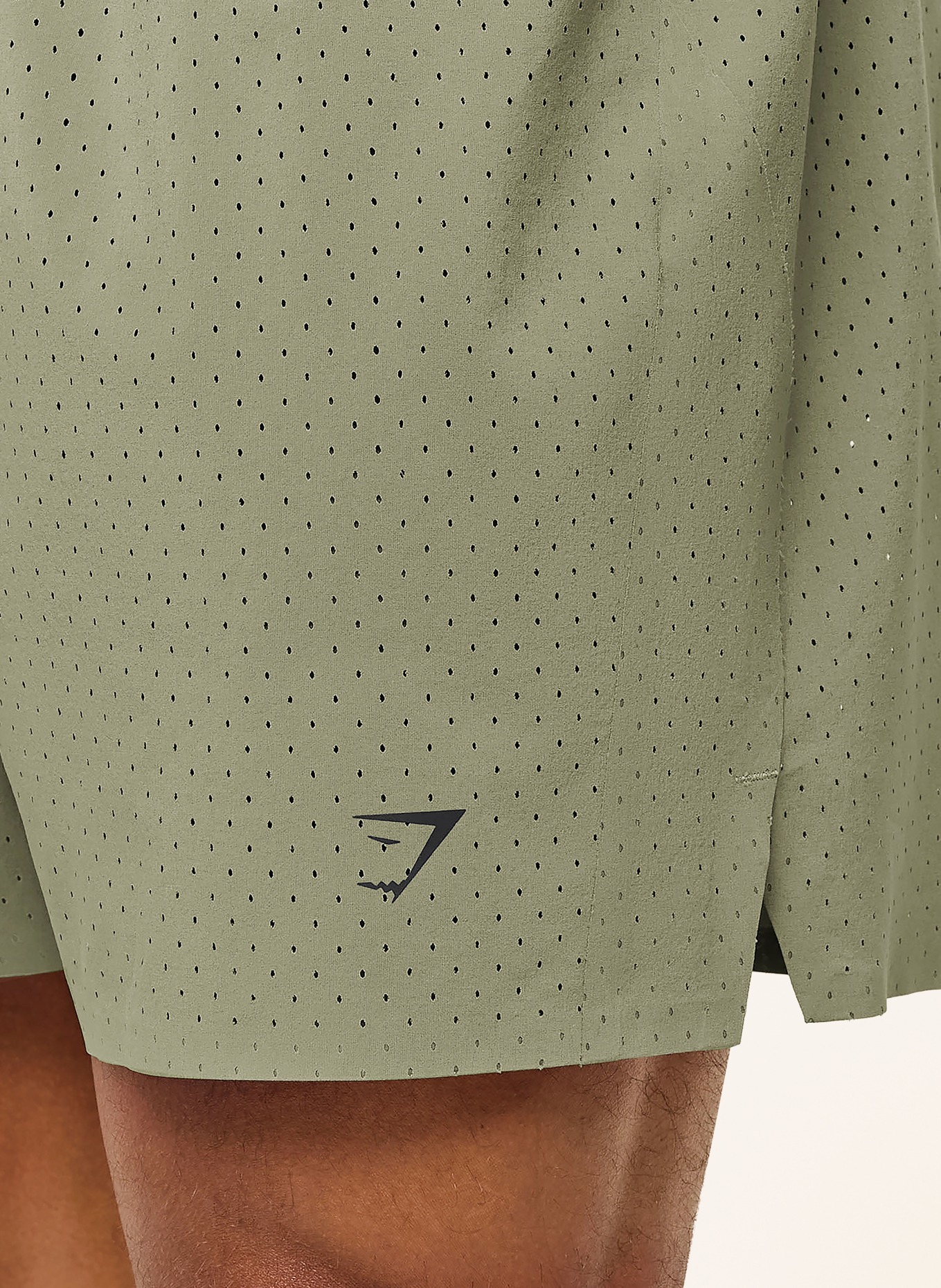 GYMSHARK 2-in-1-Trainingsshorts SPORT ZERO 5": OLIV / SCHWARZ