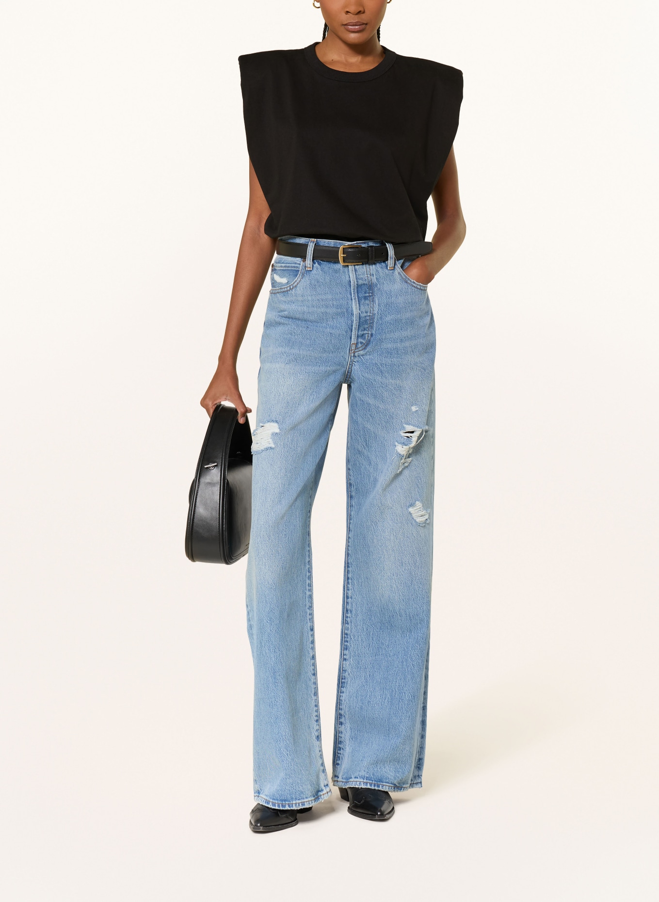 FRAME Wide Leg Jeans THE LOOSE: UNDR SUNDROP