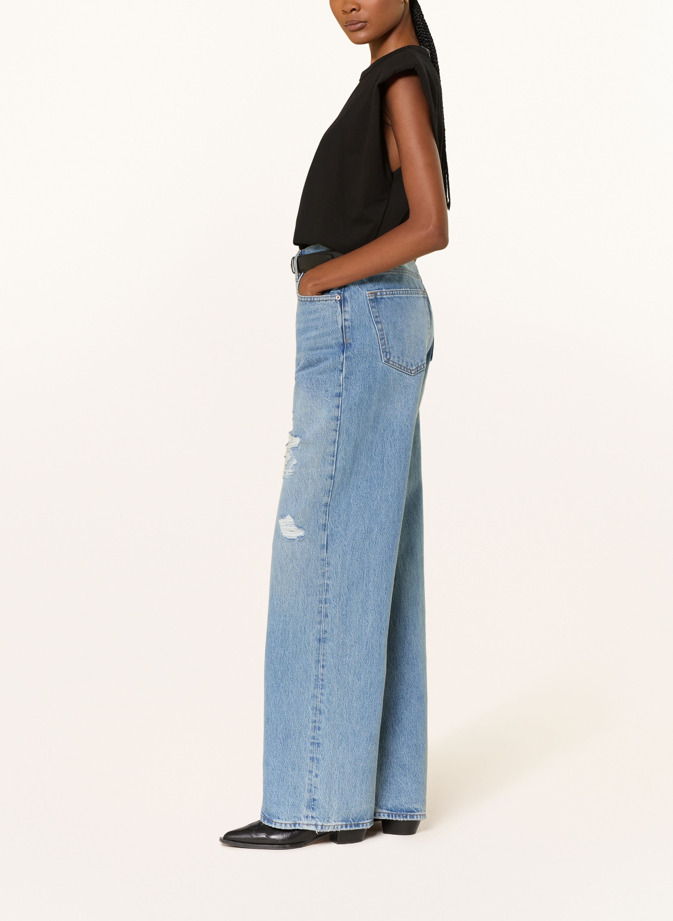 FRAME Wide Leg Jeans THE LOOSE: UNDR SUNDROP