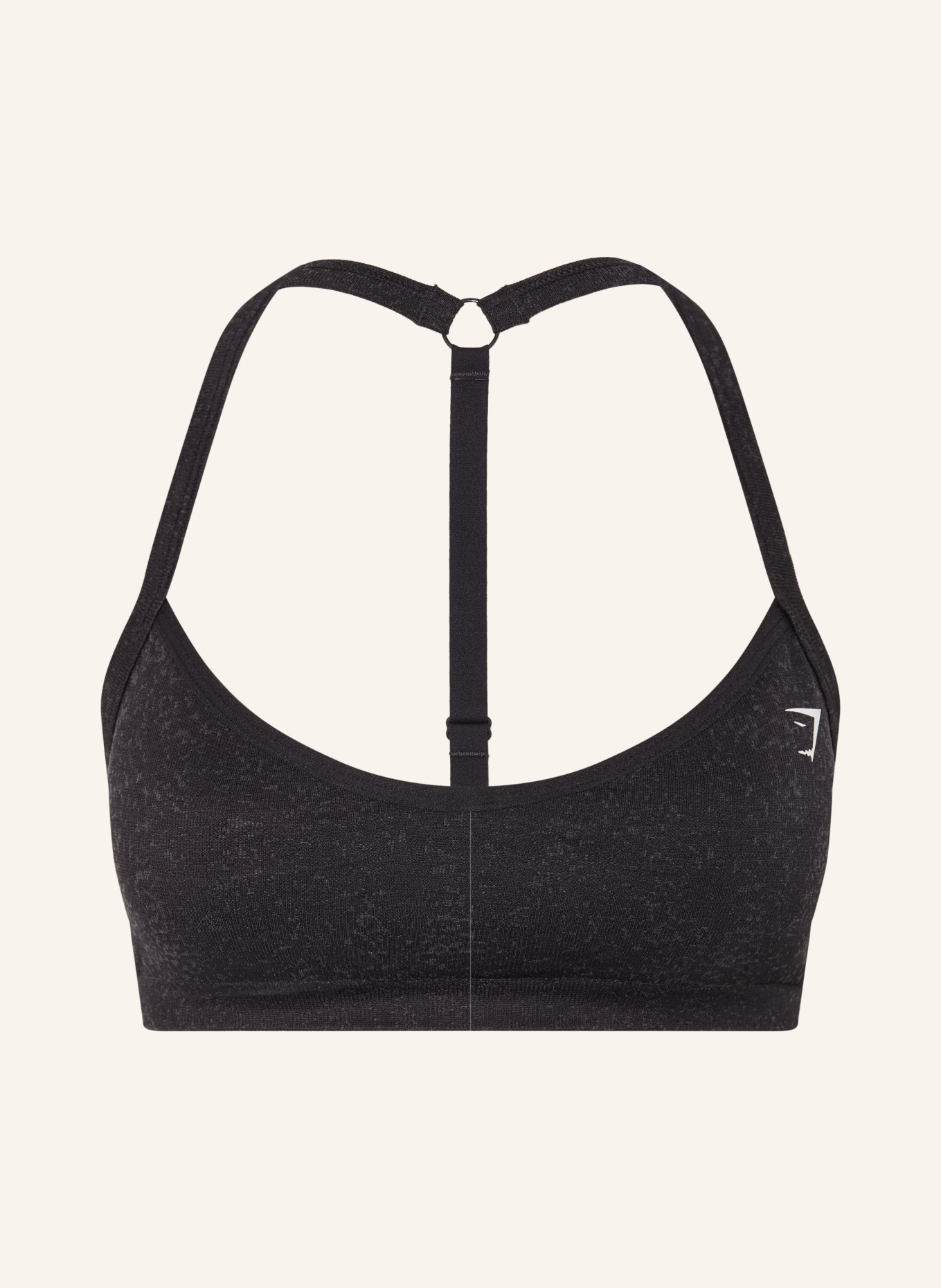 GYMSHARK Sport-BH ADAPT FLECK SPORTS: SCHWARZ / DUNKELGRAU