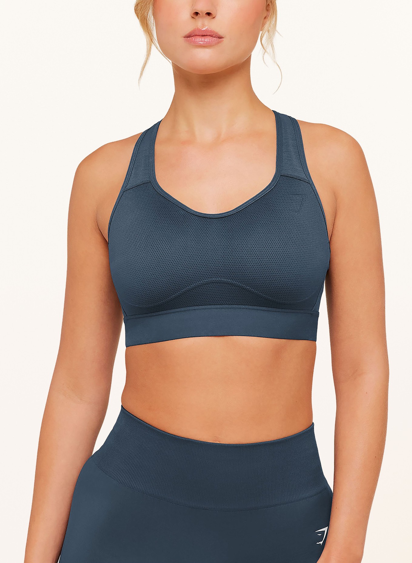 GYMSHARK Sport-BH LIGHTWEIGHT HIGH: BLAUGRAU