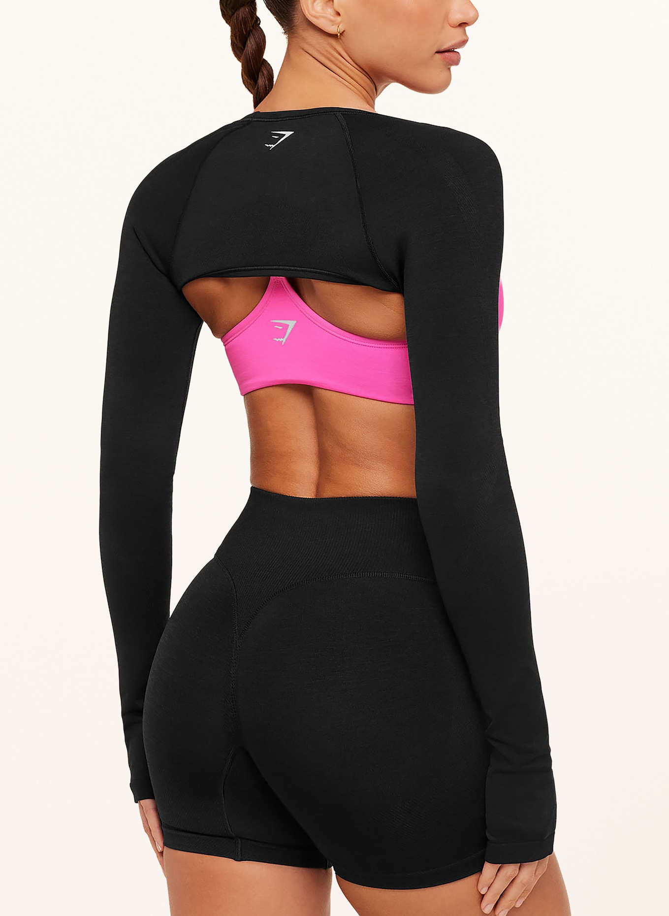 GYMSHARK Bolero INTERVAL SEAMLESS: SCHWARZ
