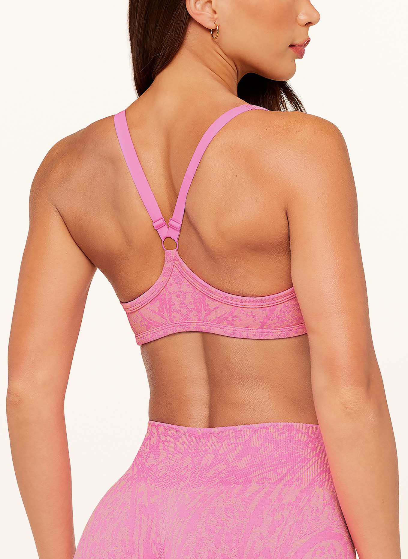 GYMSHARK Sport-BH ADAPT ANIMAL: NEONPINK / HELLGELB