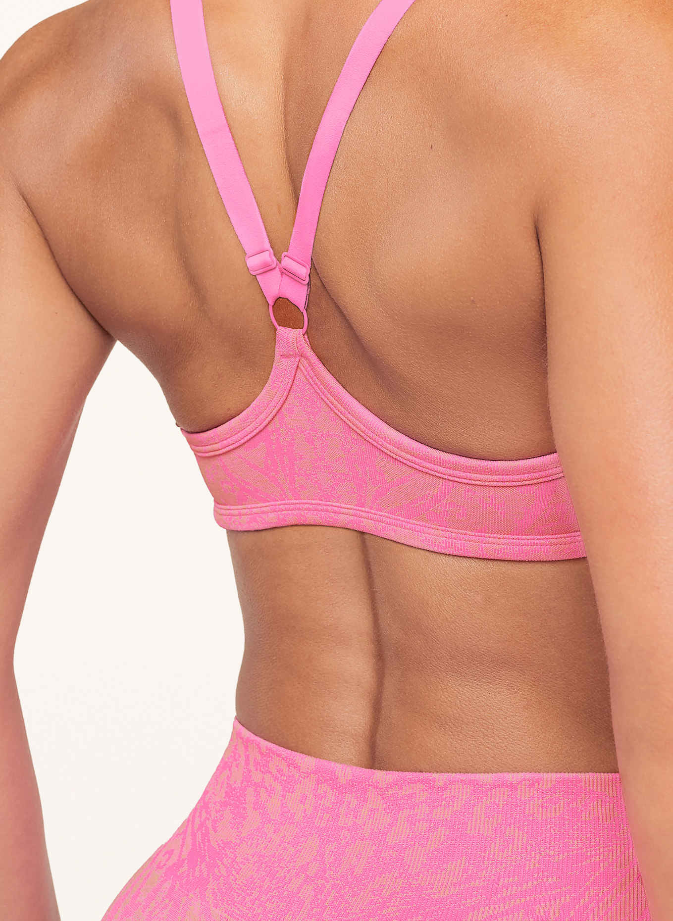 GYMSHARK Sport-BH ADAPT ANIMAL: NEONPINK / HELLGELB