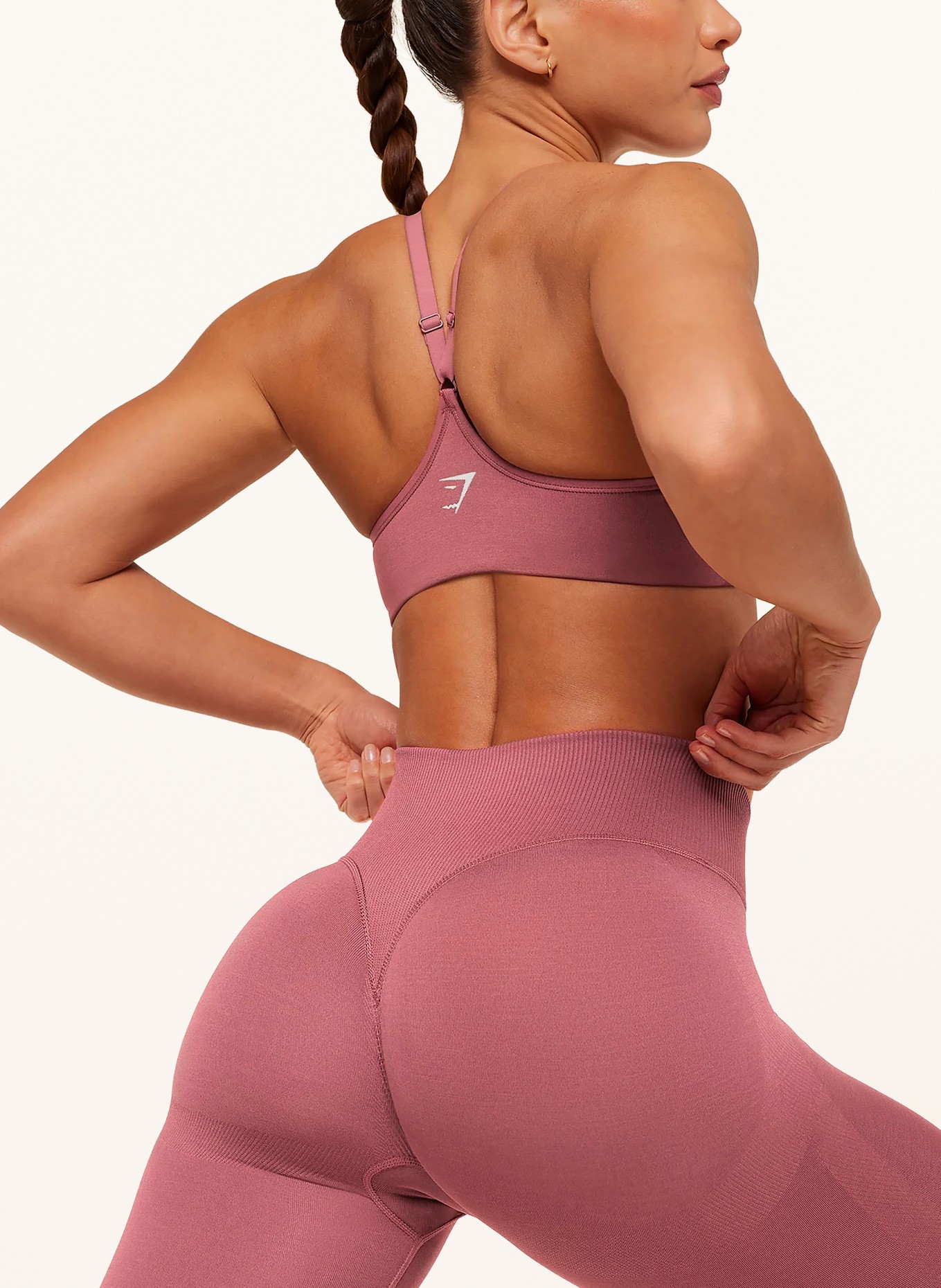 GYMSHARK Tights INTERVAL SEAMLESS: ALTROSA