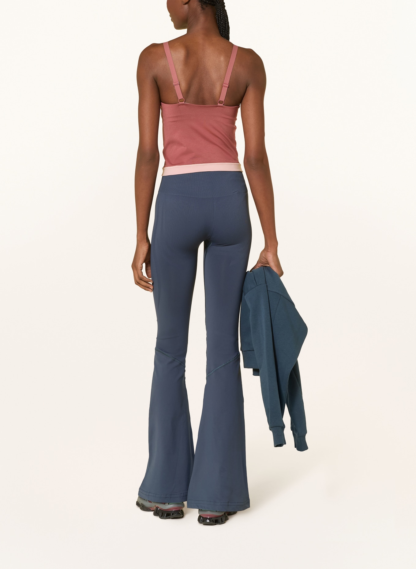 GYMSHARK Débardeur INTERVAL SEAMLESS MIDI: VIEUX ROSE