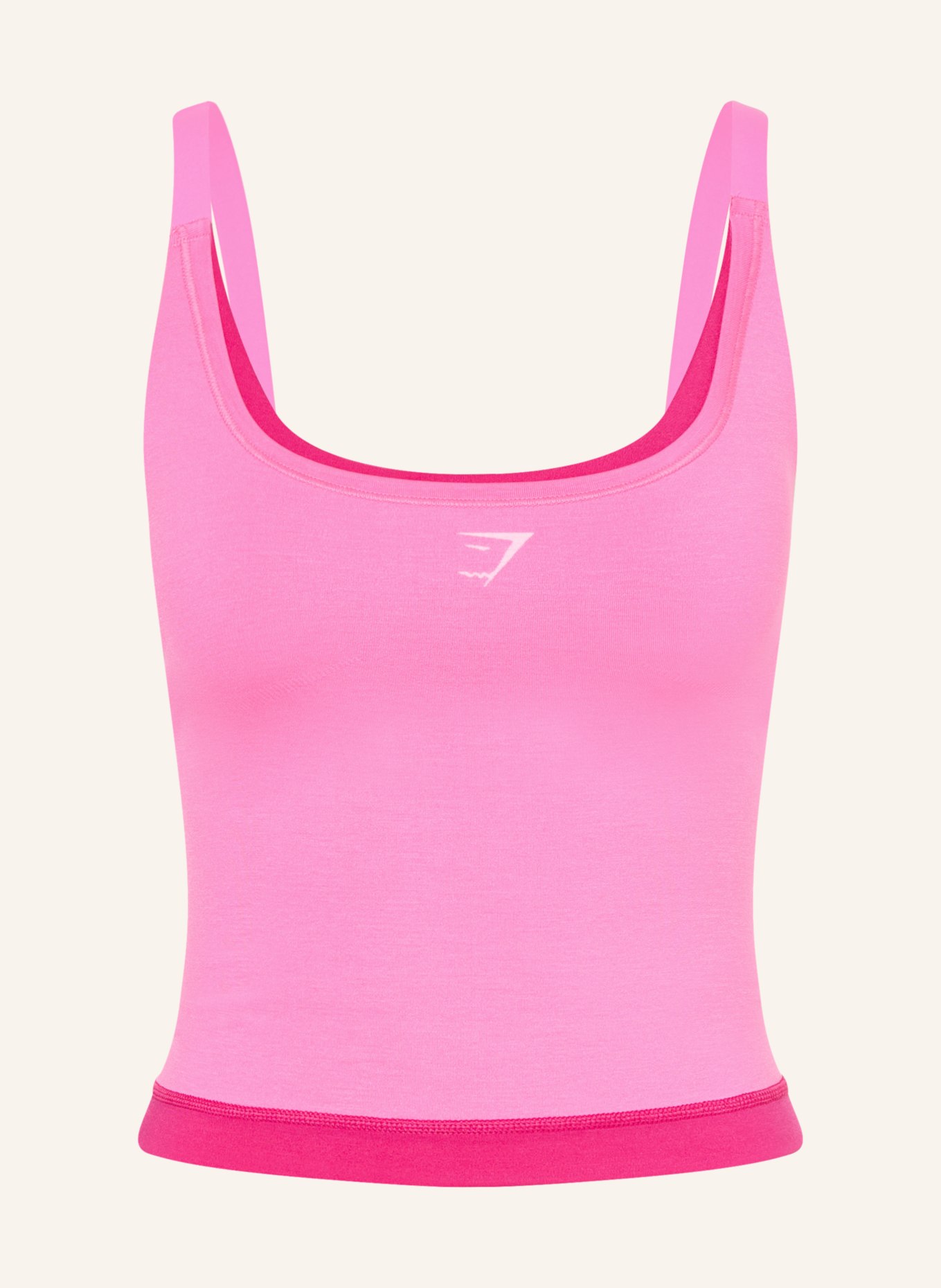 GYMSHARK Tanktop INTERVAL SEAMLESS MIDI: PINK