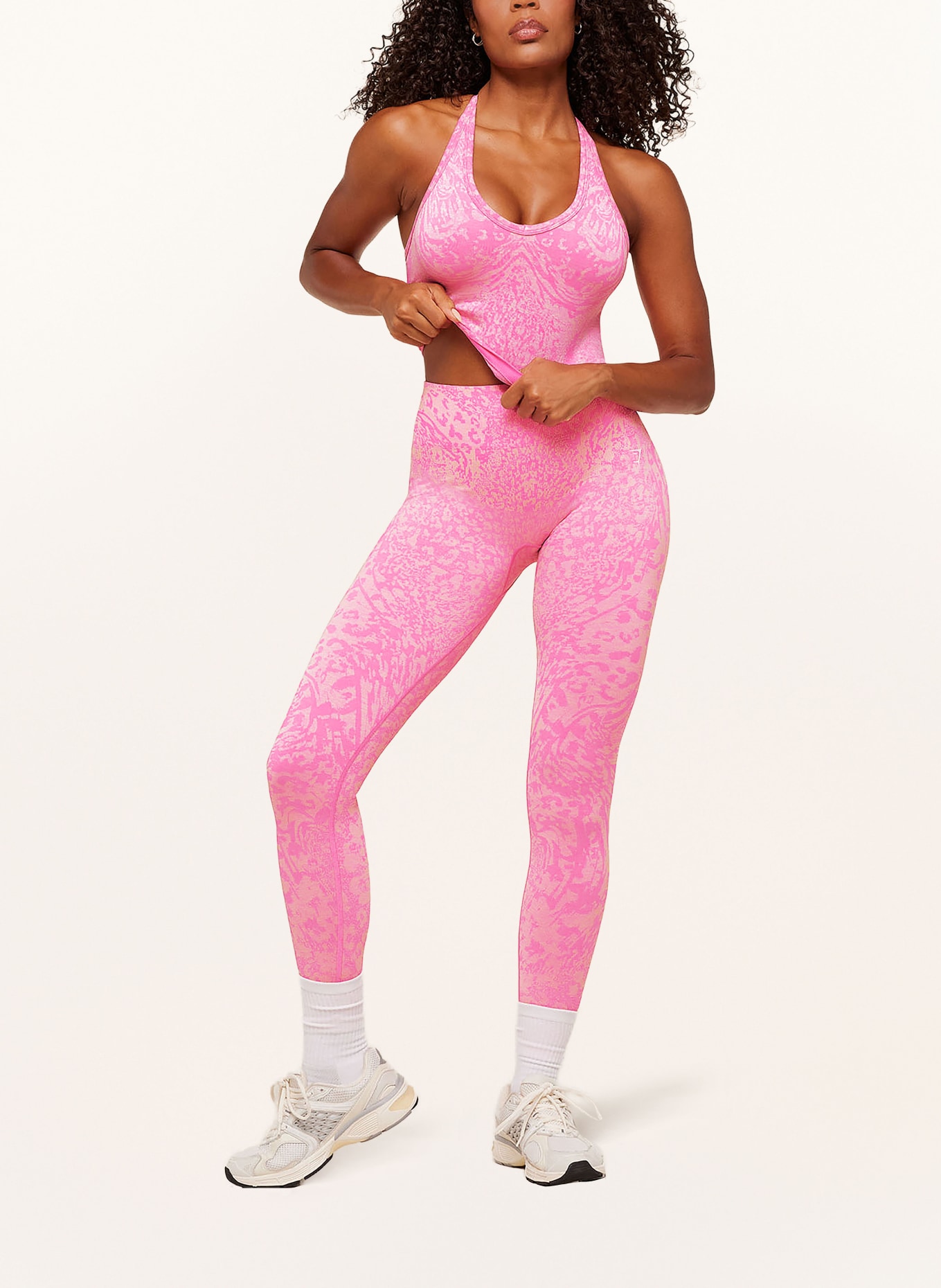 GYMSHARK Tanktop ADAPT ANIMAL: NEONPINK / HELLGELB