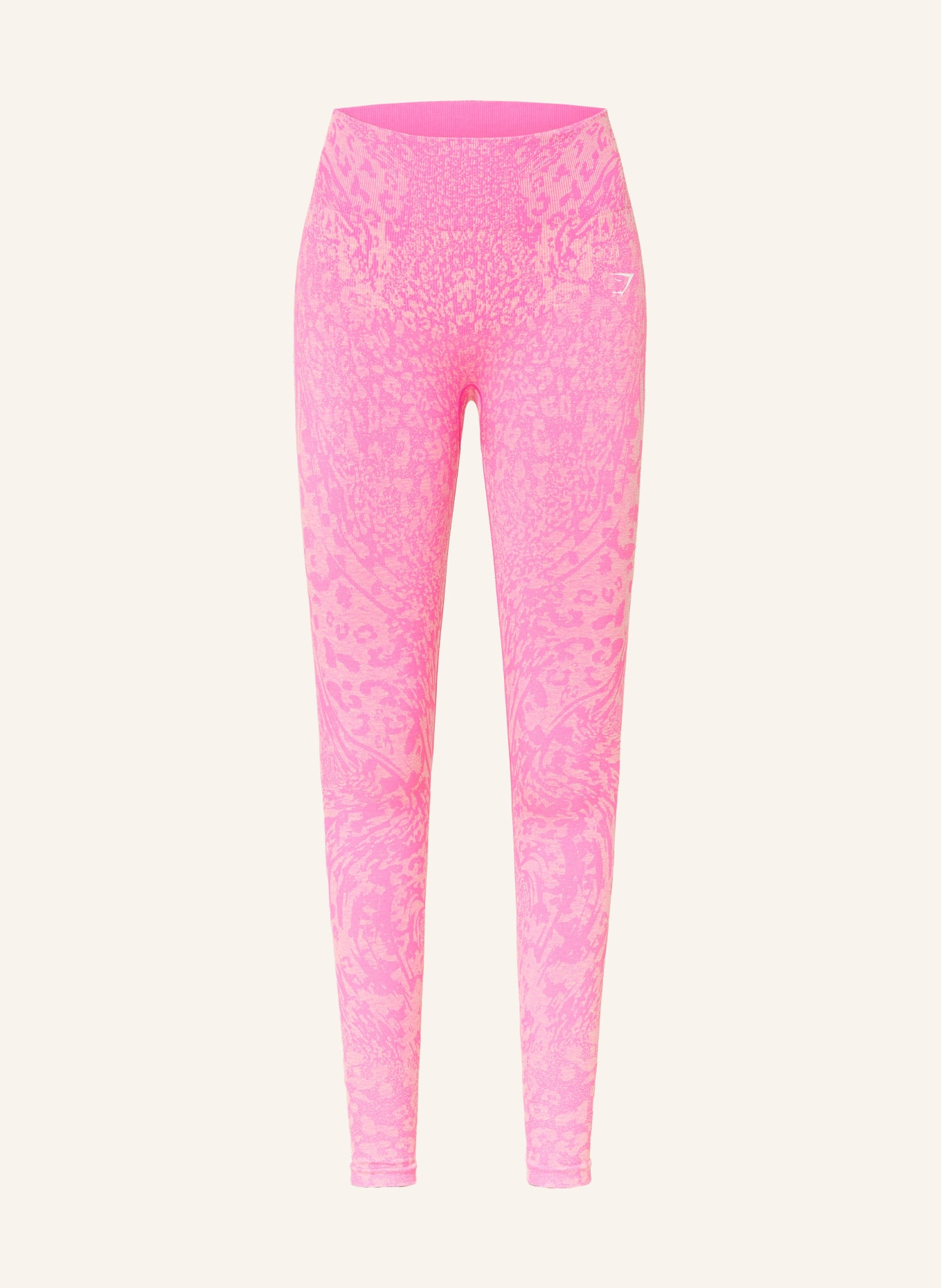 GYMSHARK Tights ADAPT ANIMAL: PINK / HELLORANGE