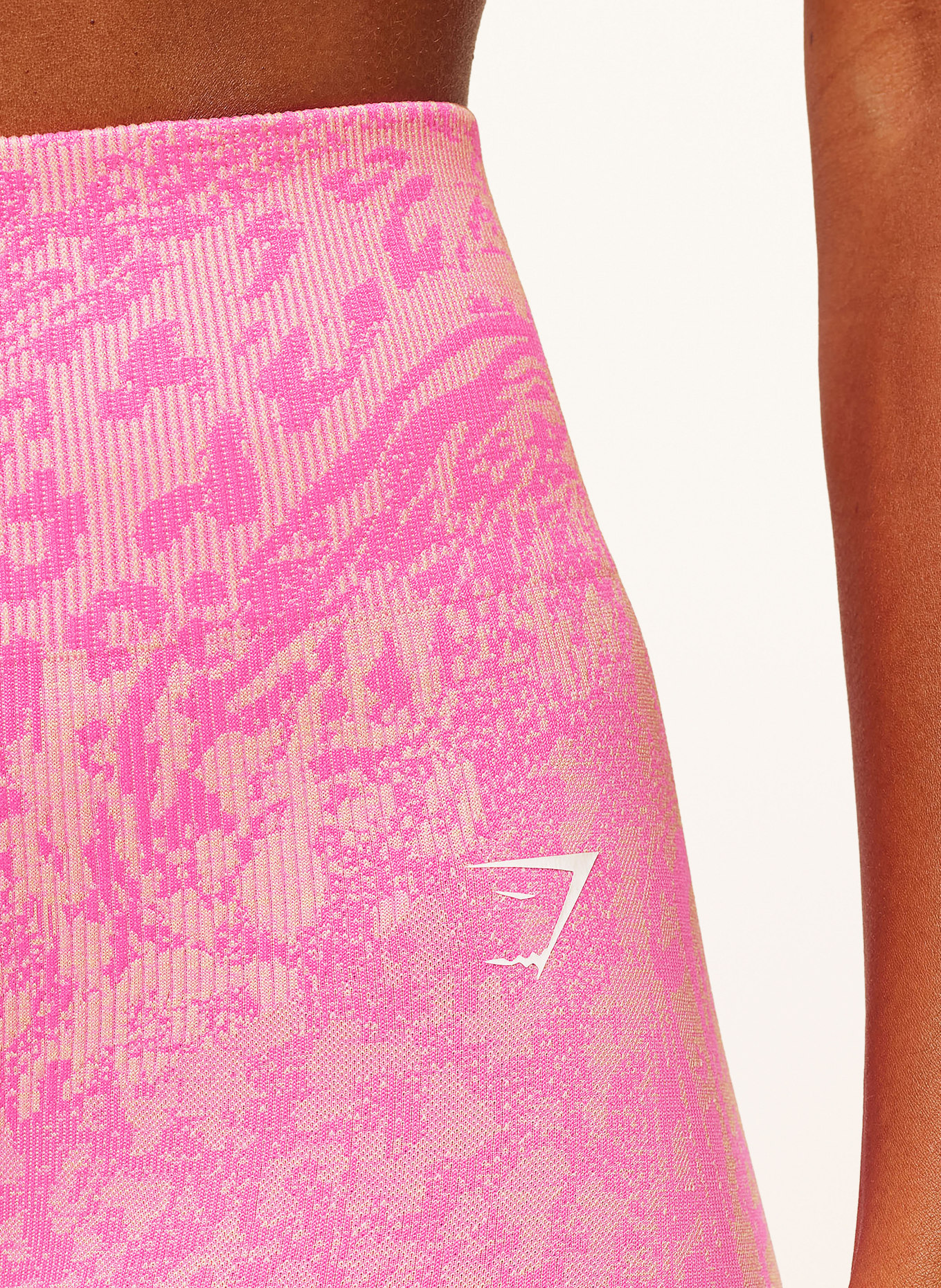 GYMSHARK Tights ADAPT ANIMAL: PINK / HELLORANGE