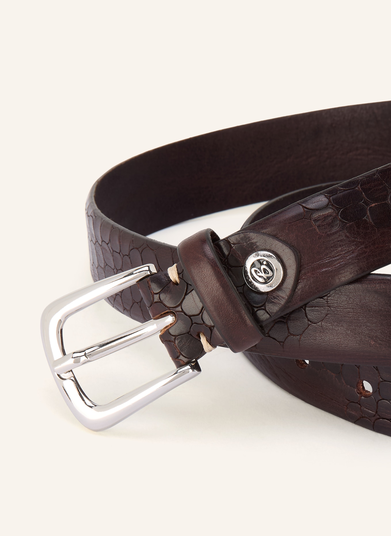 b.belt Ledergürtel CHARLISA: DUNKELBRAUN