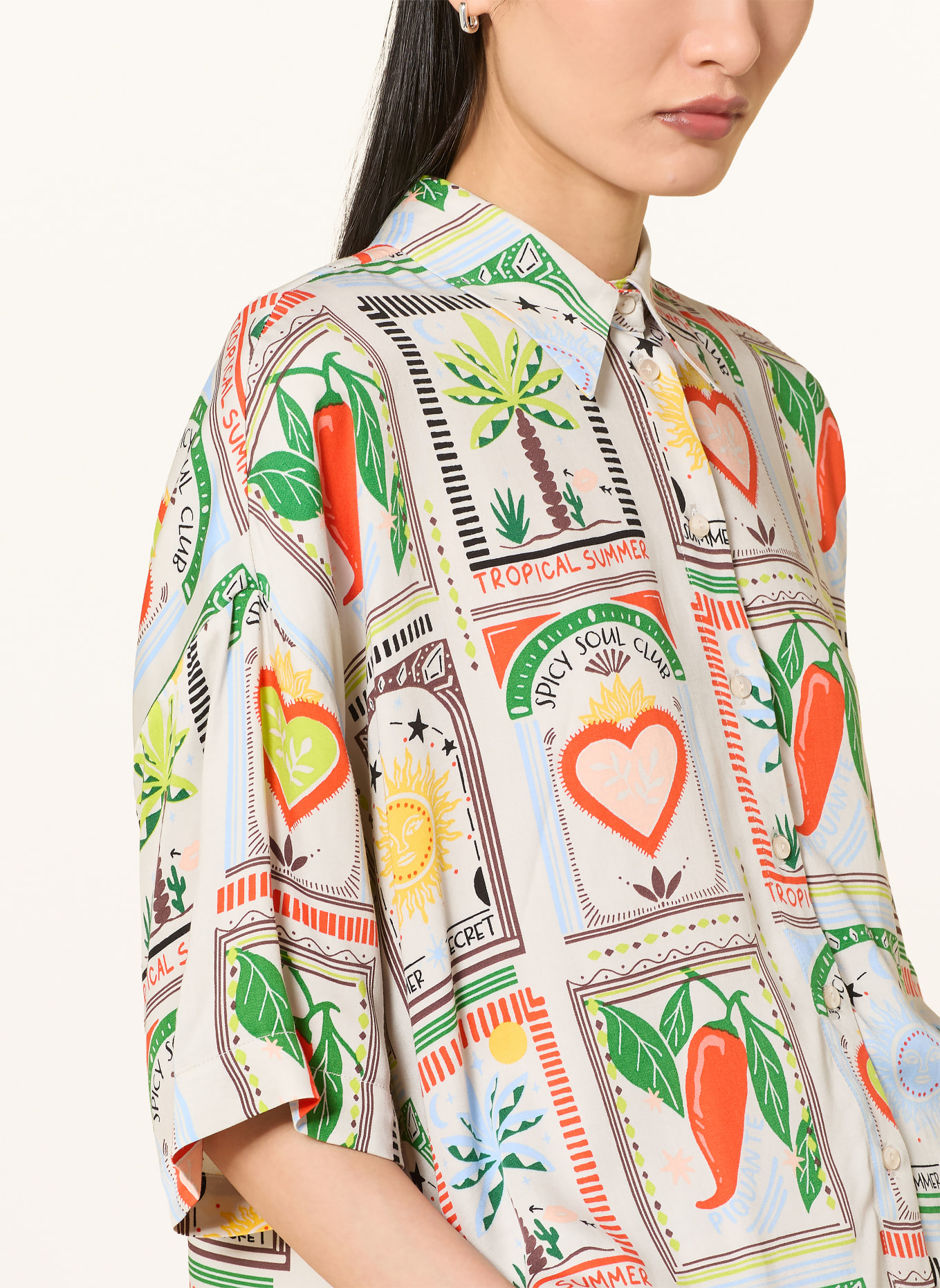 Smith & Soul Shirt: ECRU / RED / GREEN