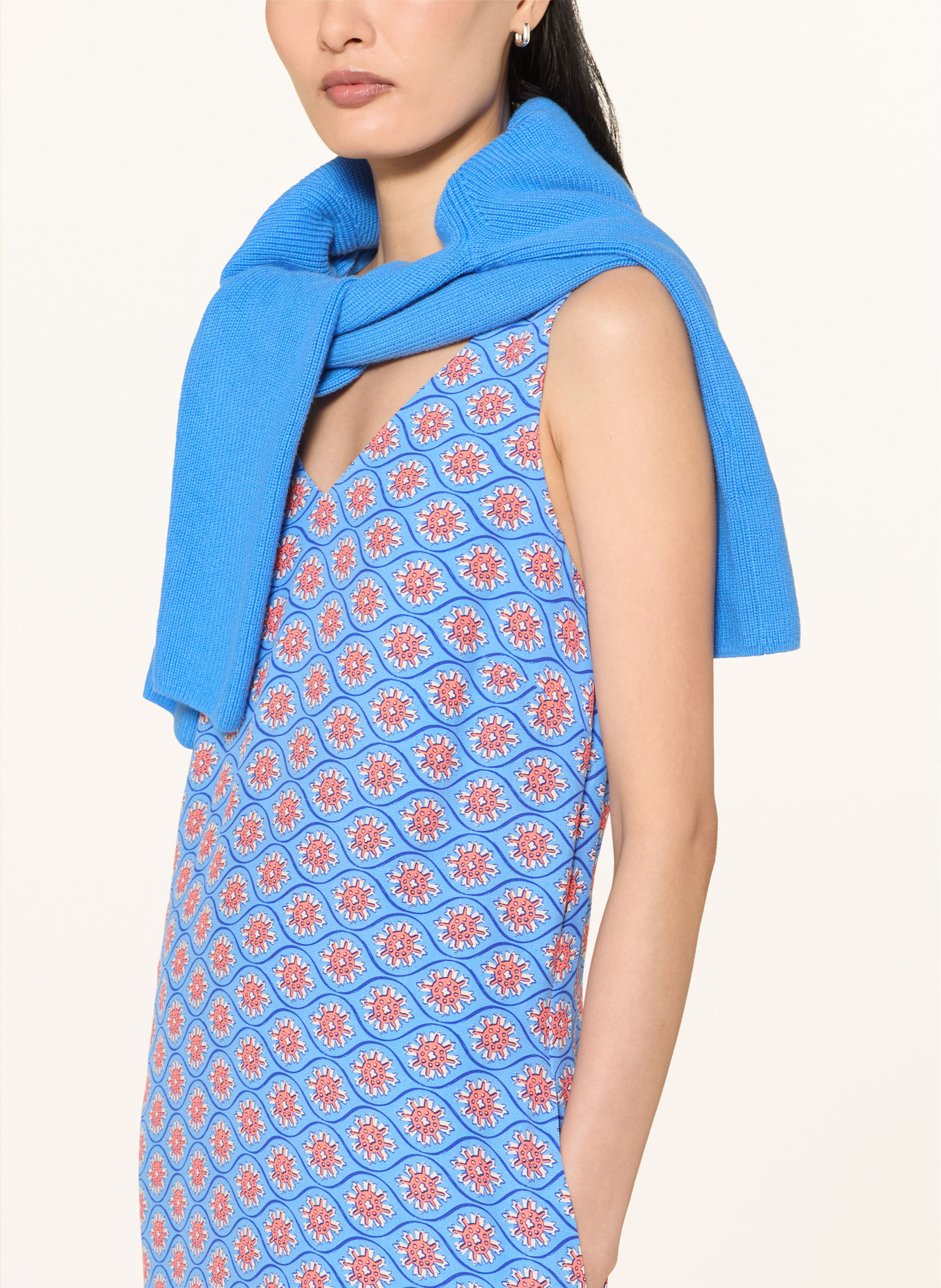 Smith & Soul Jurk: BLAUW / DONKERORANJE