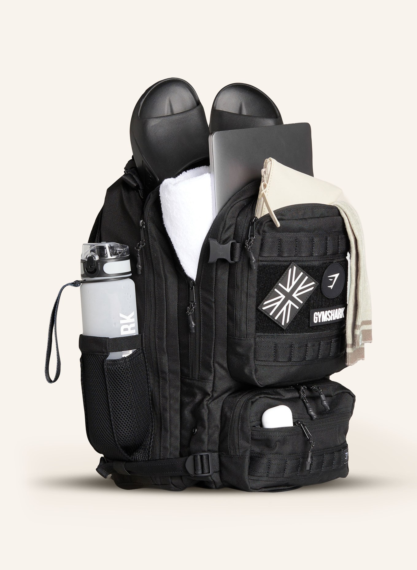 GYMSHARK Rucksack TACTICAL 25 l: SCHWARZ