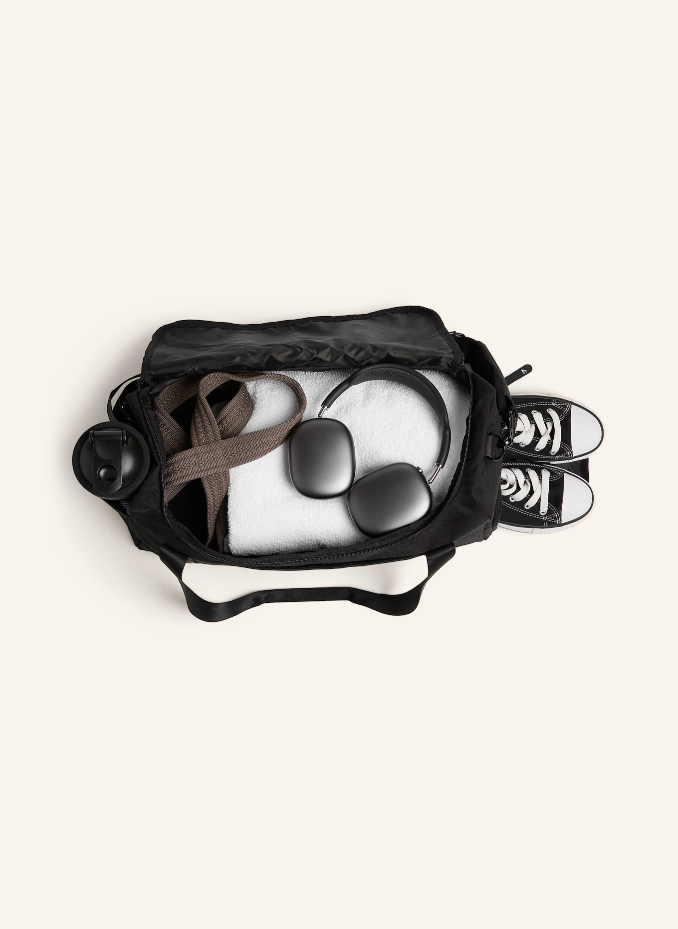 GYMSHARK Sporttasche EVERYDAY HOLDALL 34 l: SCHWARZ