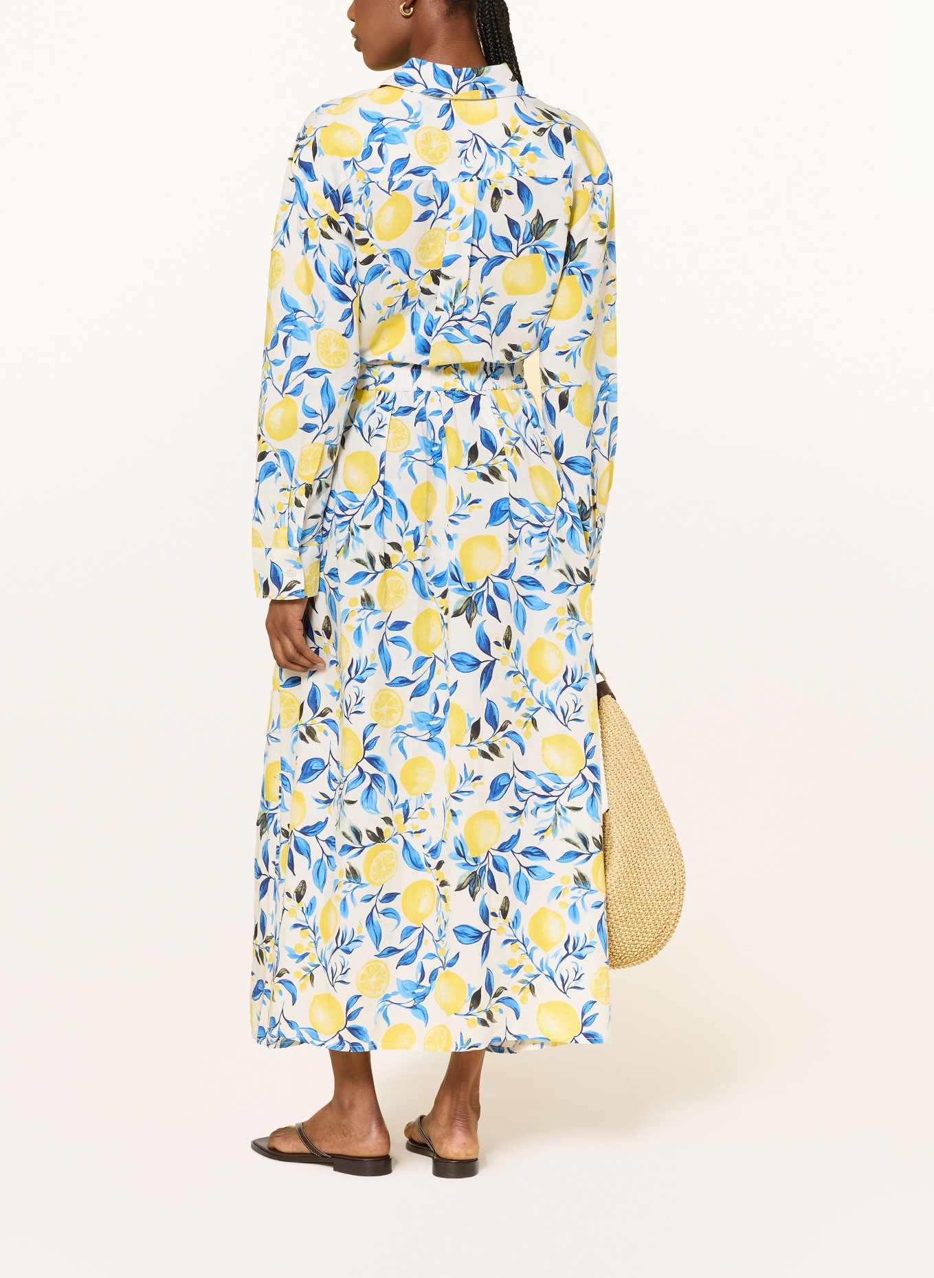 lilienfels Rock mit Leinen: WEISS / GELB / BLAU