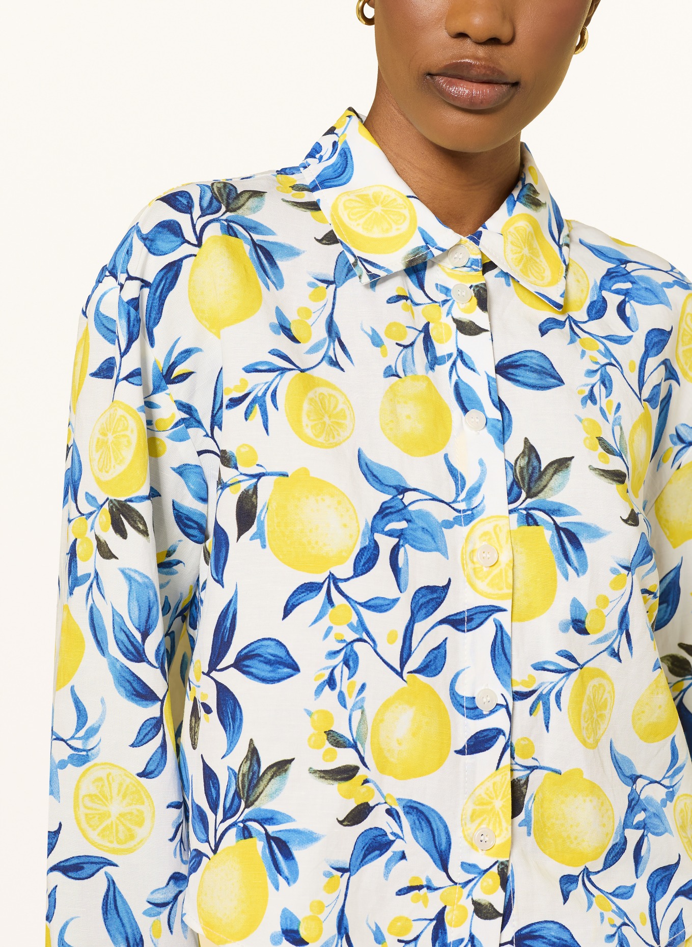 lilienfels Košile z lnu: BÍLÁ / ŽLUTÁ / MODRÁ