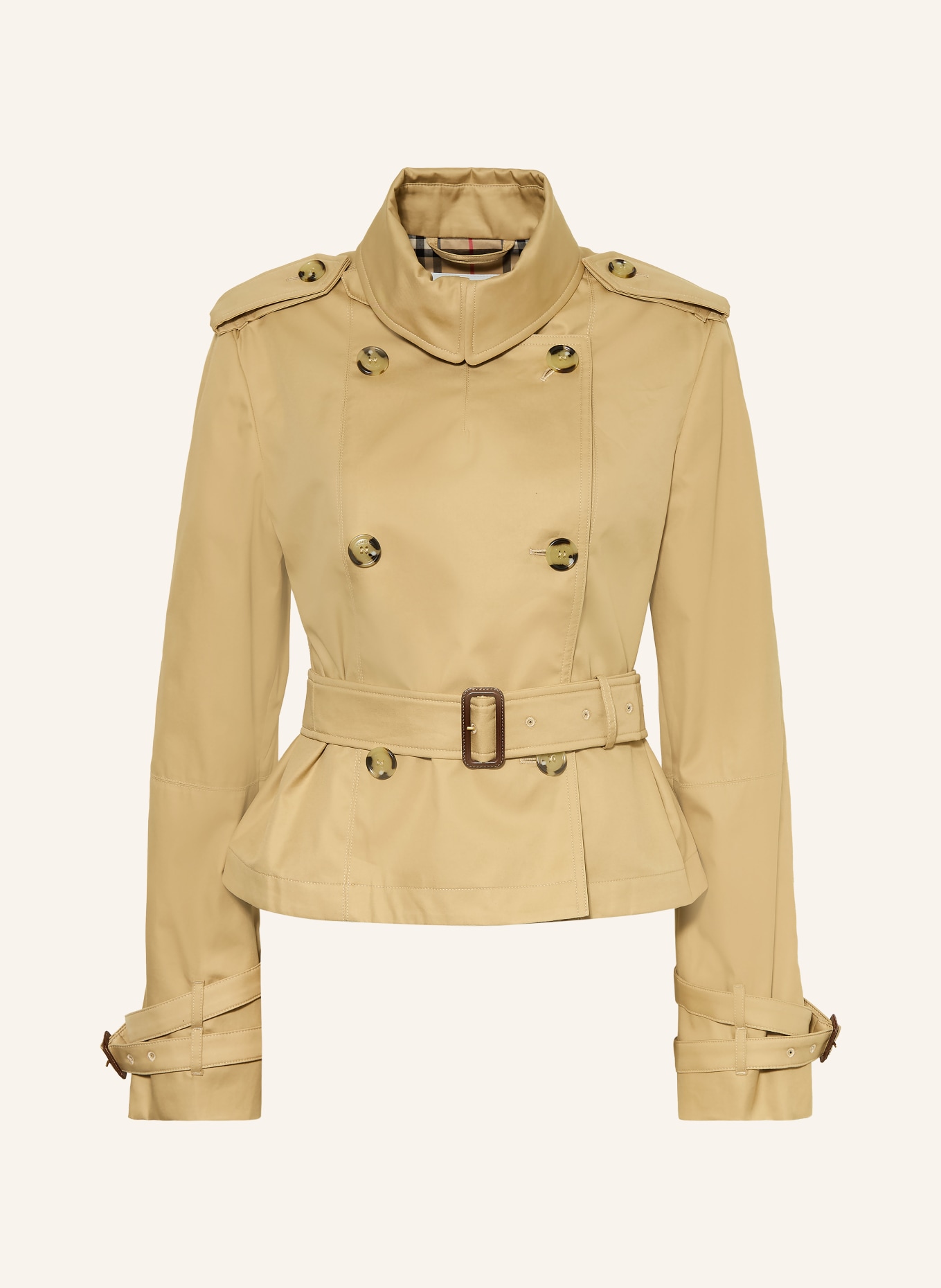 BURBERRY Trench-Jacke: HELLBRAUN