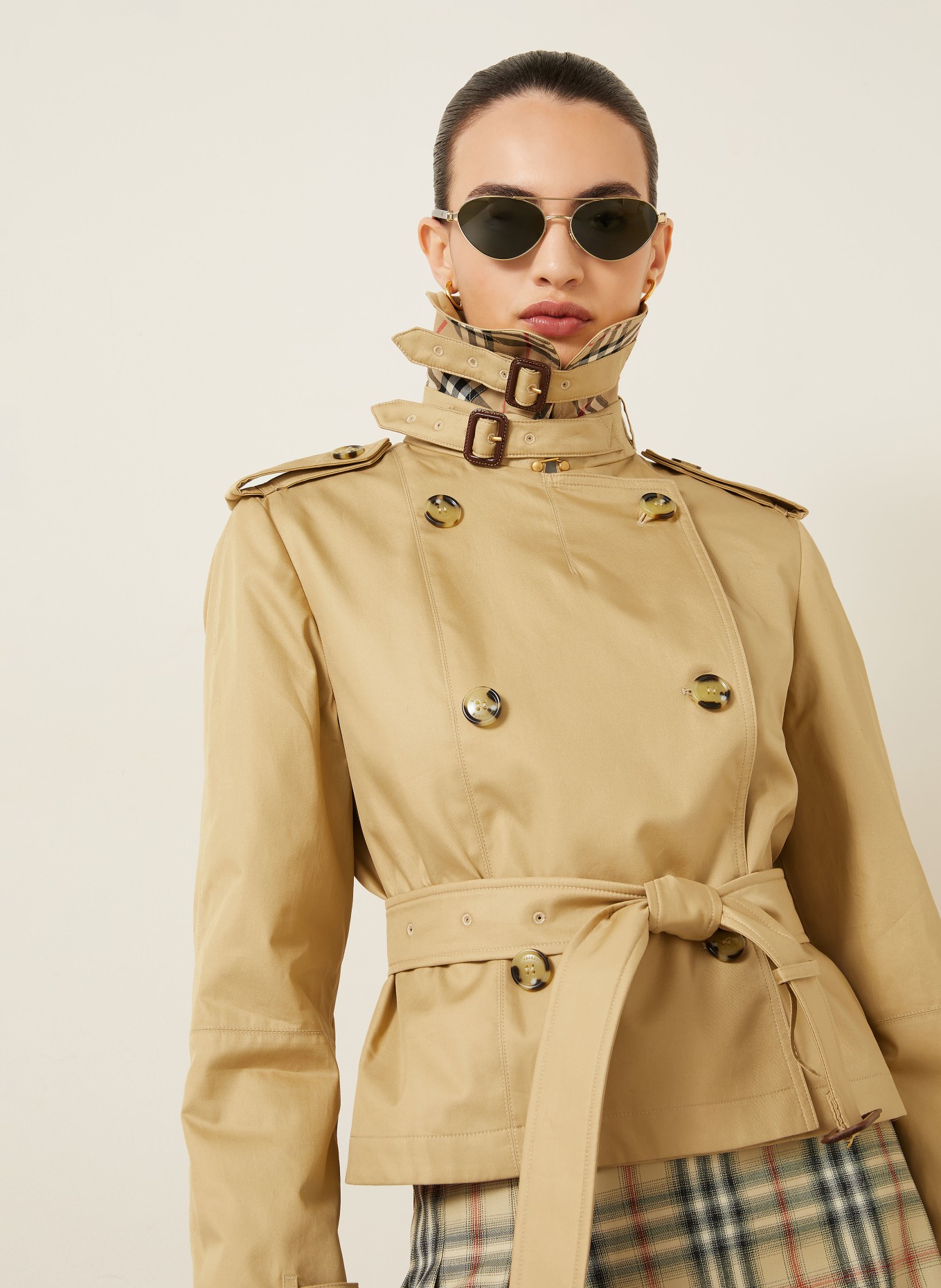 BURBERRY Trench-Jacke: HELLBRAUN