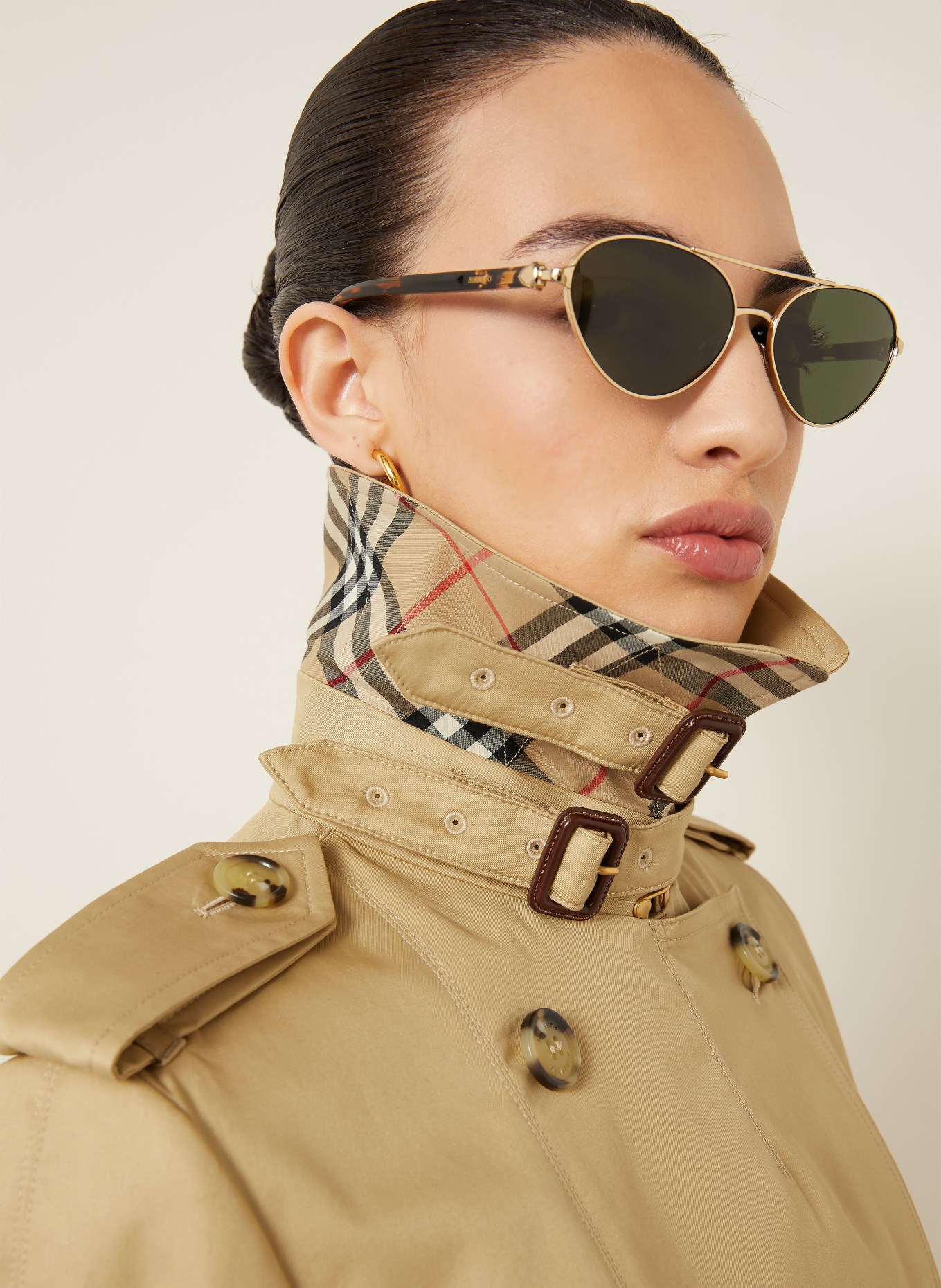 BURBERRY Trench-Jacke: HELLBRAUN