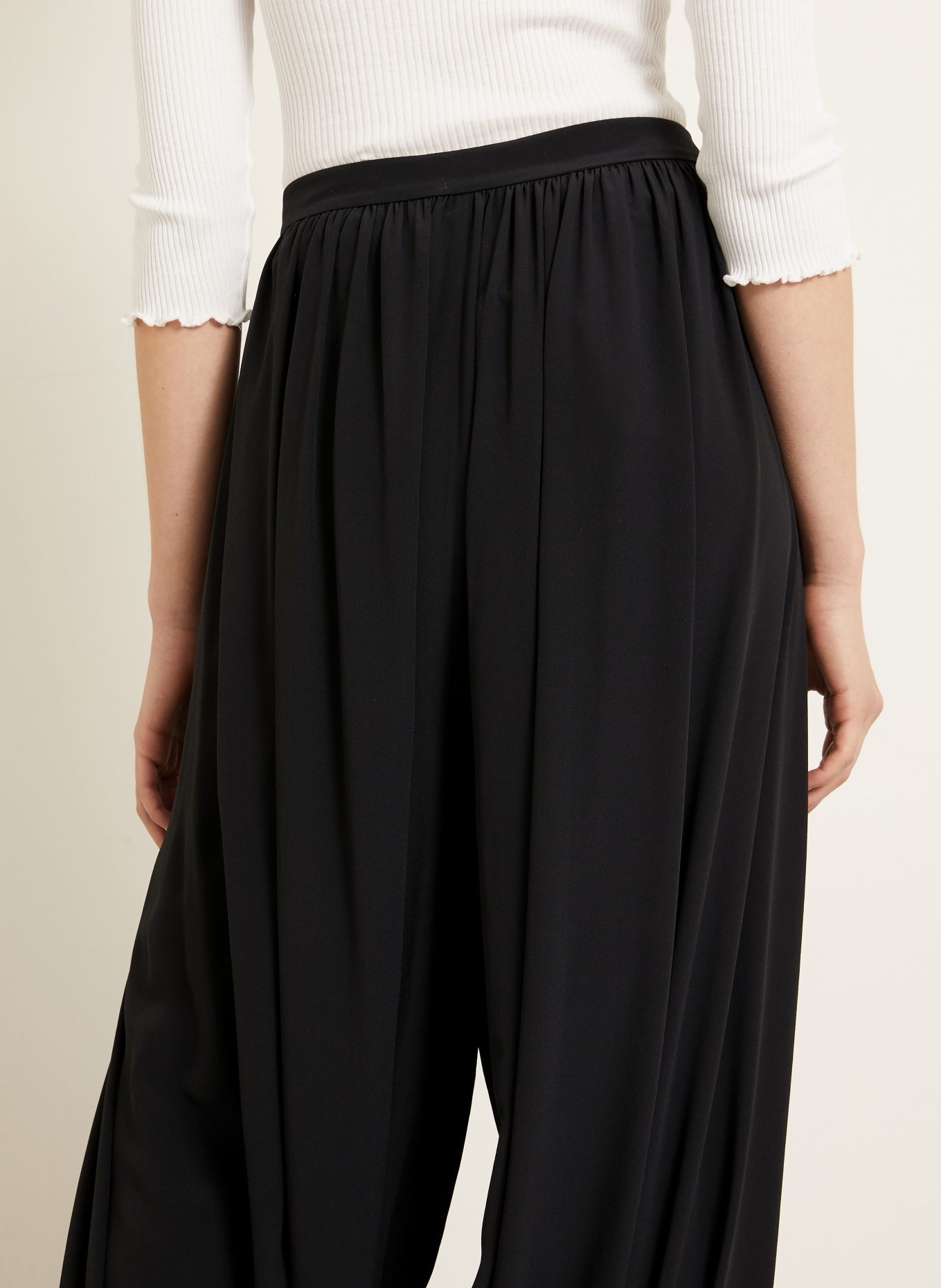 Chloé 7/8-Hose aus Seide: SCHWARZ