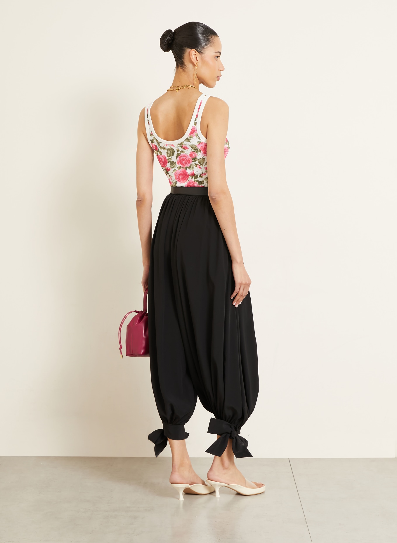 Chloé Top: PINK / OLIV / WEISS