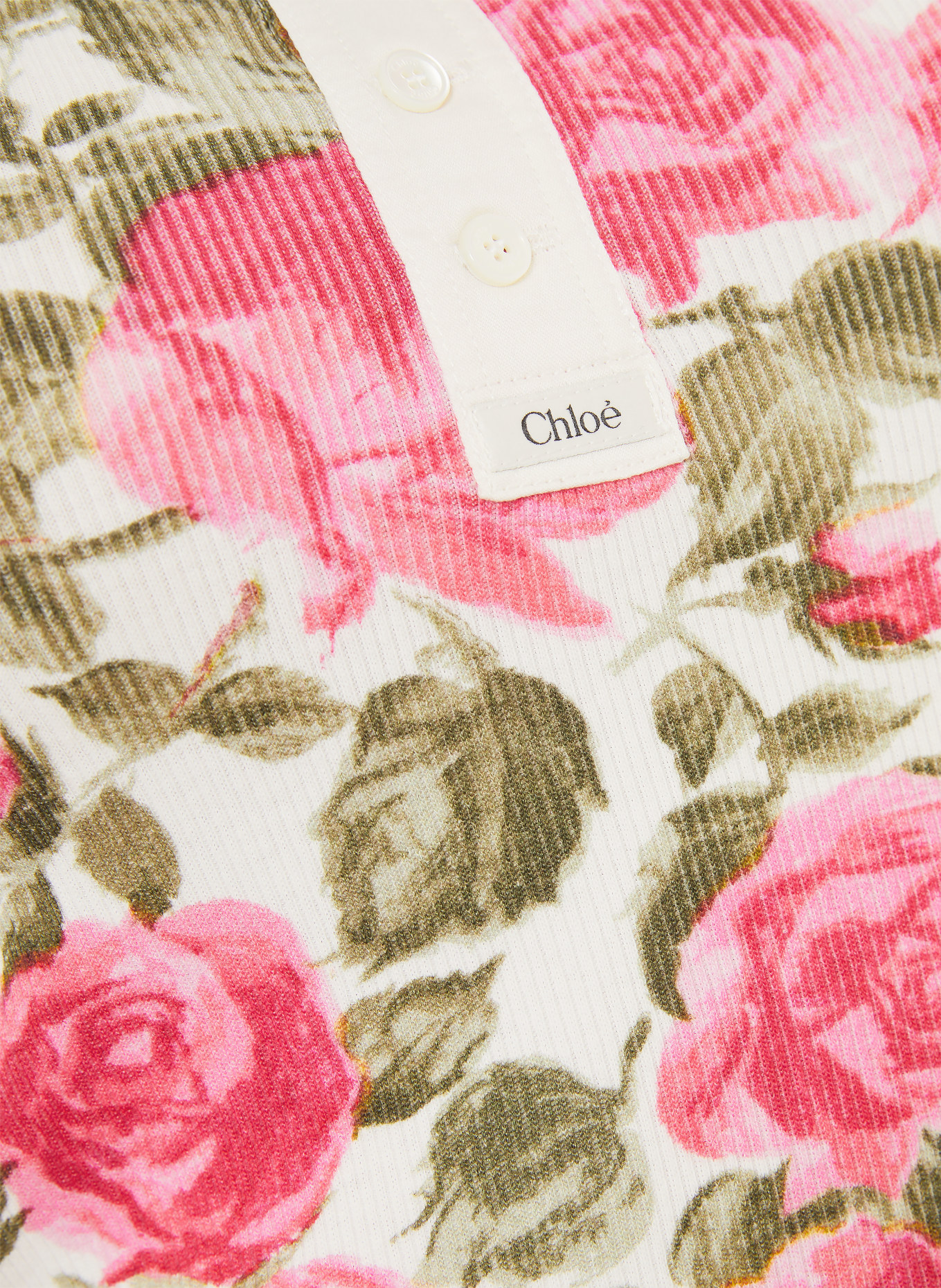 Chloé Top: PINK / OLIV / WEISS