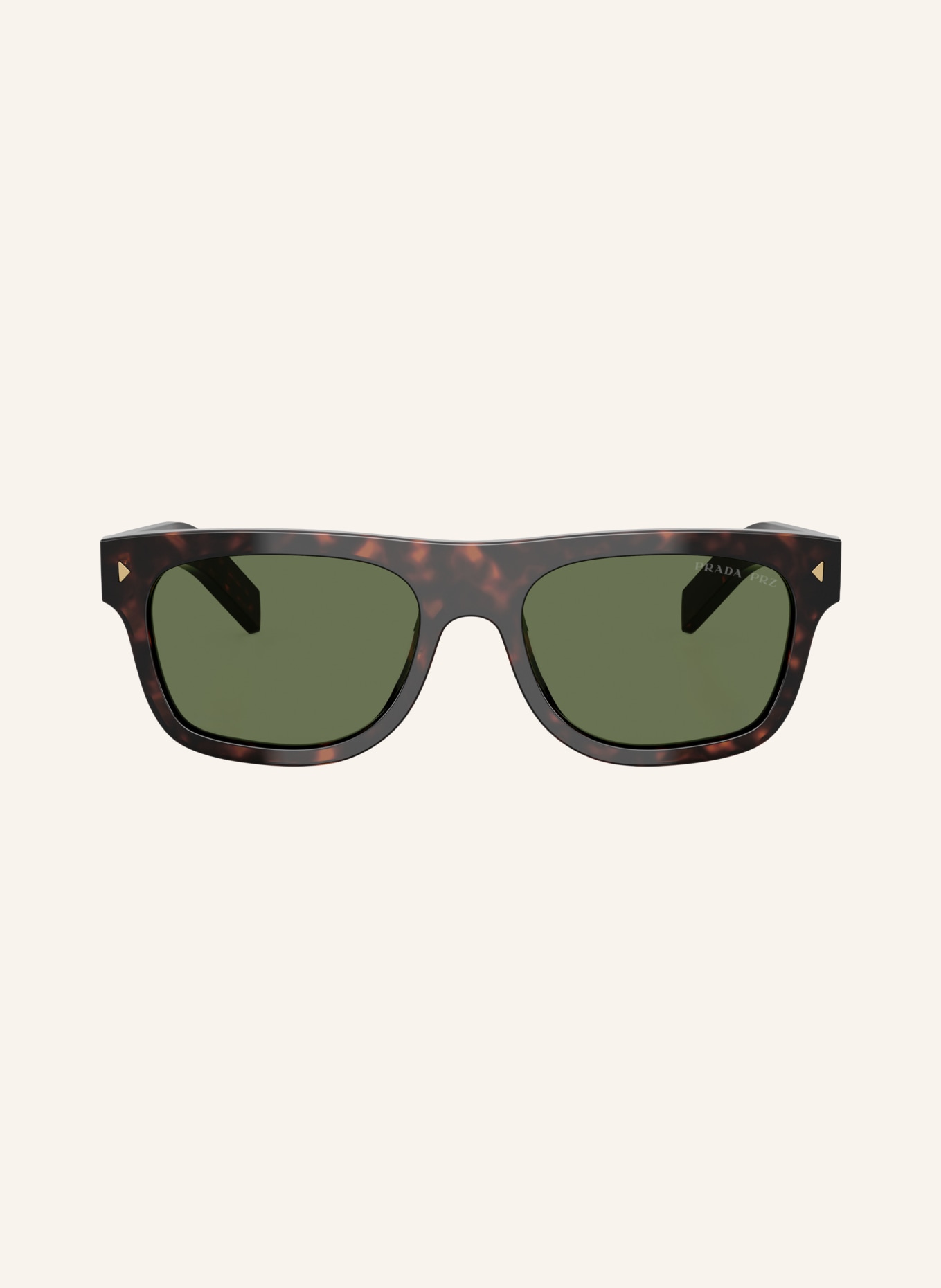 PRADA Sonnenbrille PR B12SF: HAVANA/ GRÜN POLARISIERT