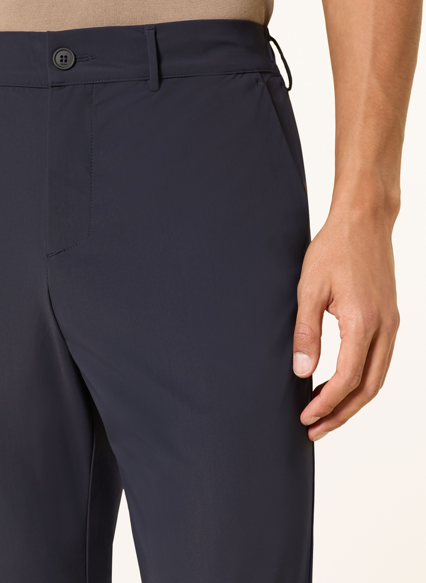 CRUNA Chino SOLFERINO Slim Fit: DONKERBLAUW