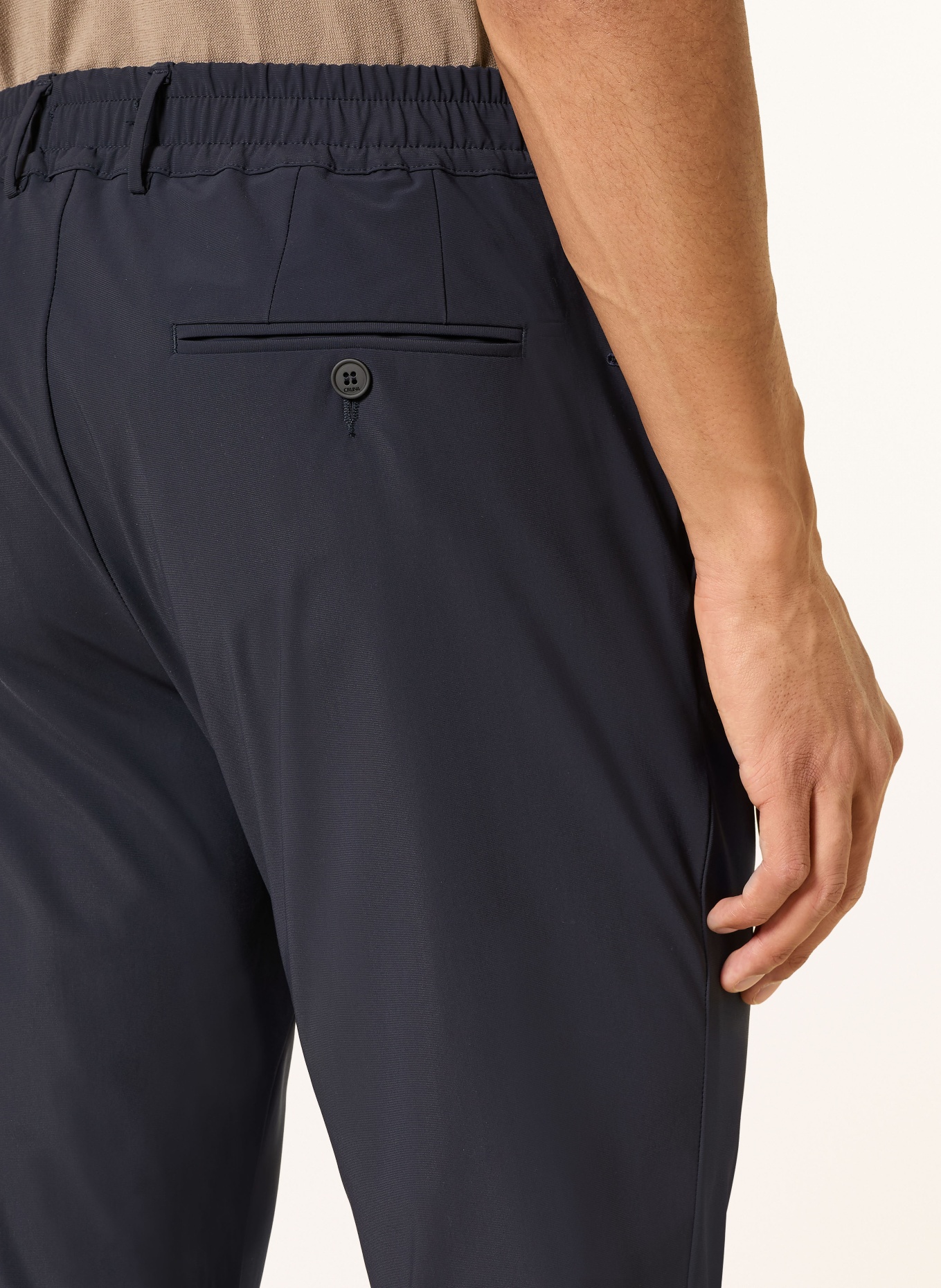 CRUNA Chino SOLFERINO Slim Fit: DONKERBLAUW