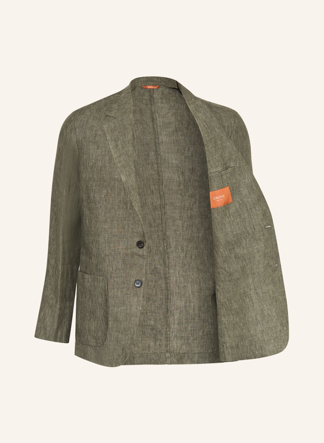 CRUNA Leinensakko TRIBECA Slim Fit: OLIV