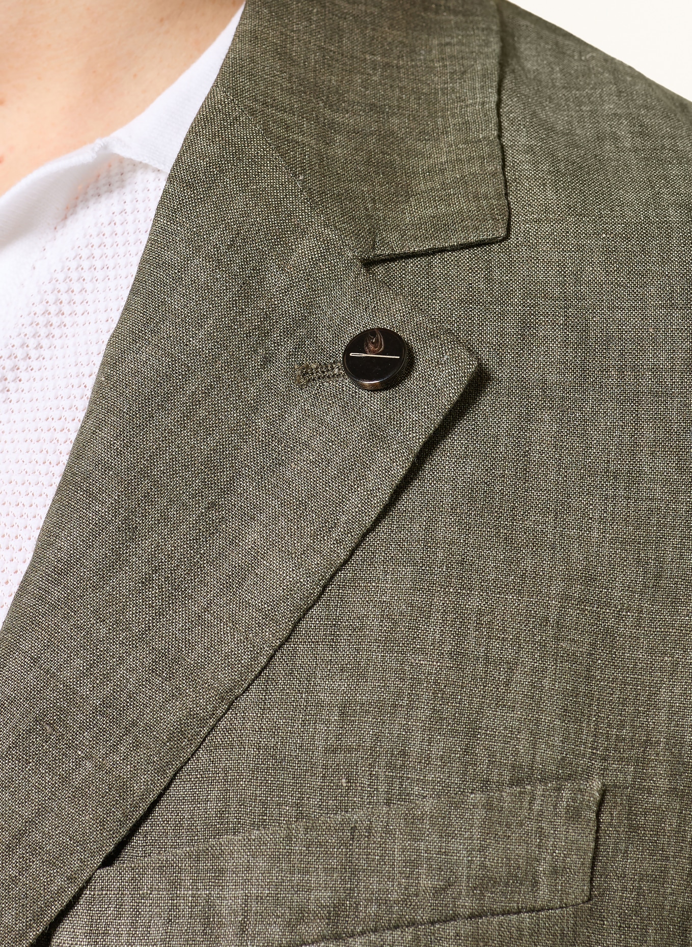 CRUNA Leinensakko TRIBECA Slim Fit: OLIV