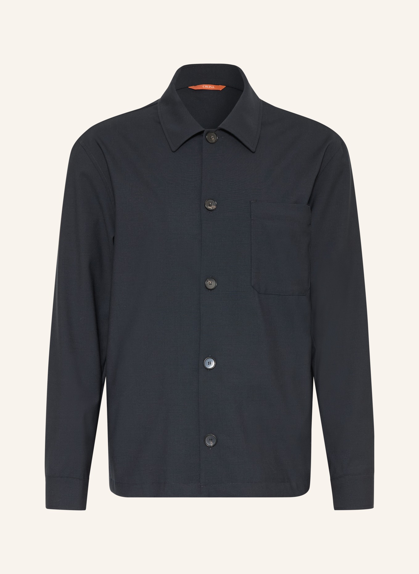 CRUNA Overshirt CARDIFF: DONKERBLAUW