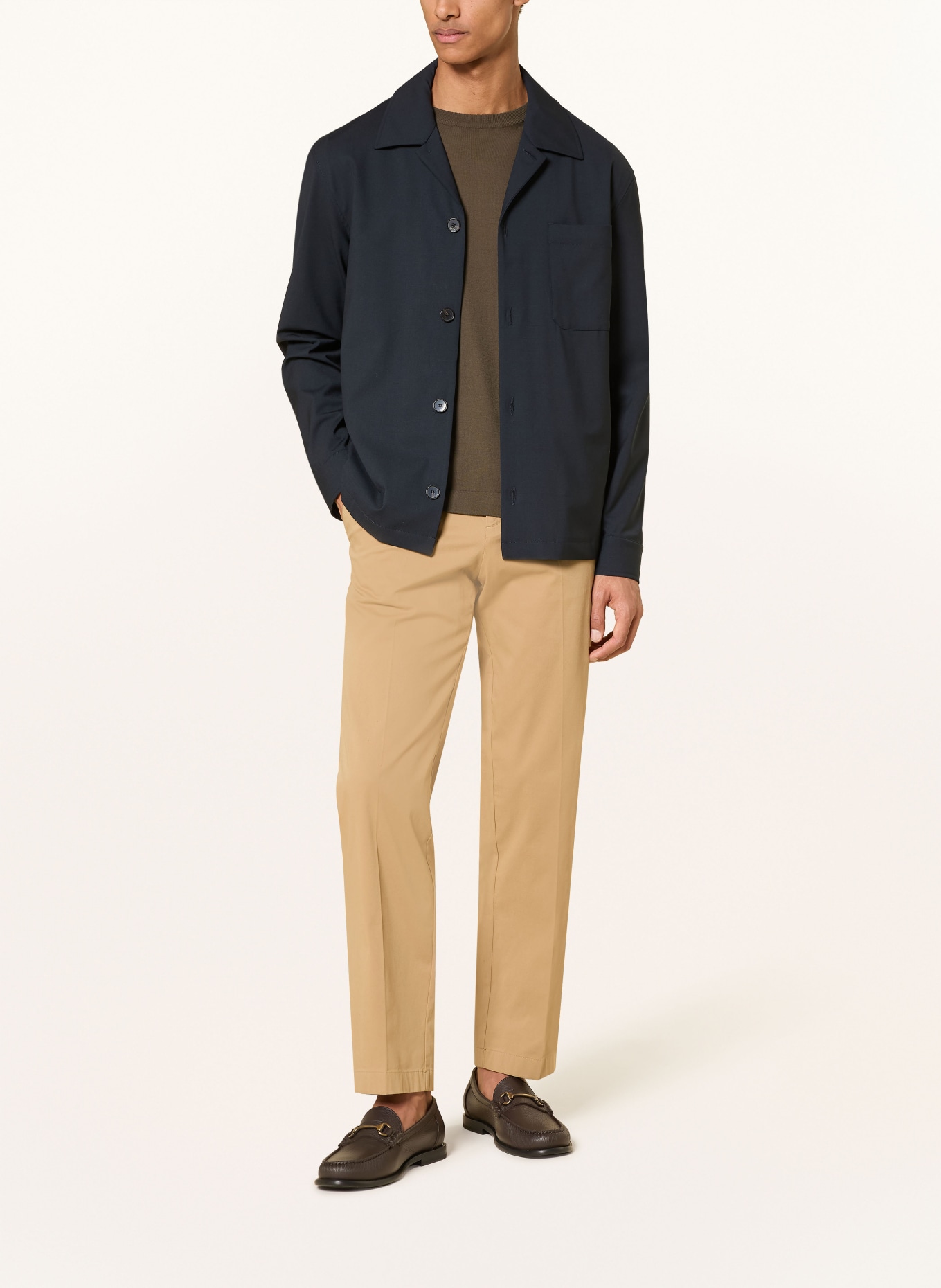 CRUNA Overshirt CARDIFF: DONKERBLAUW