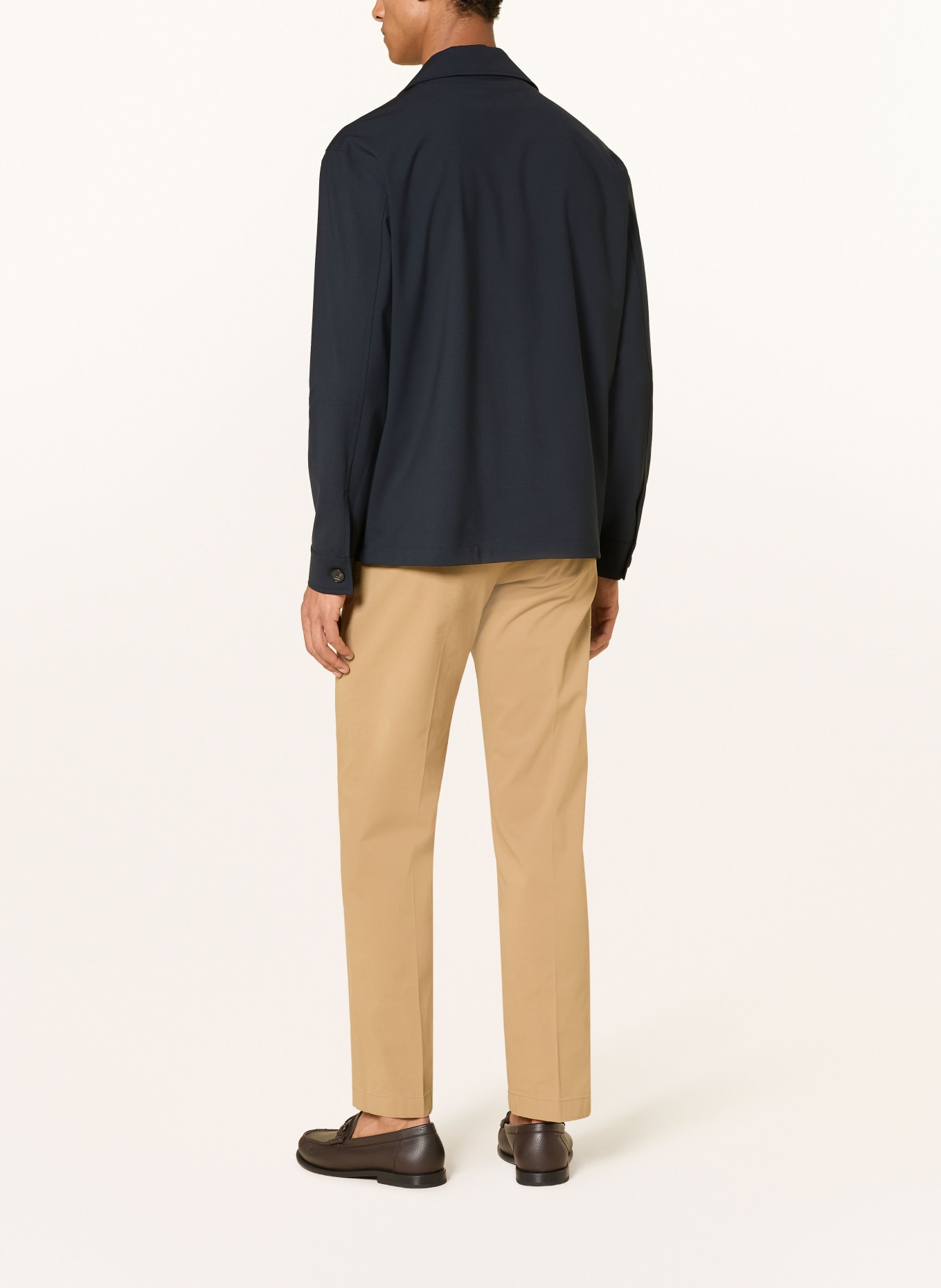 CRUNA Overshirt CARDIFF: DONKERBLAUW