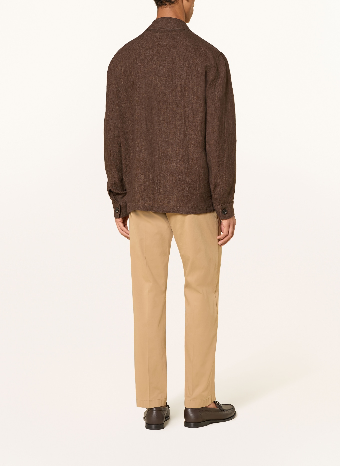 CRUNA Chino MIDTOWN o regularnym kroju: CAMELOWY