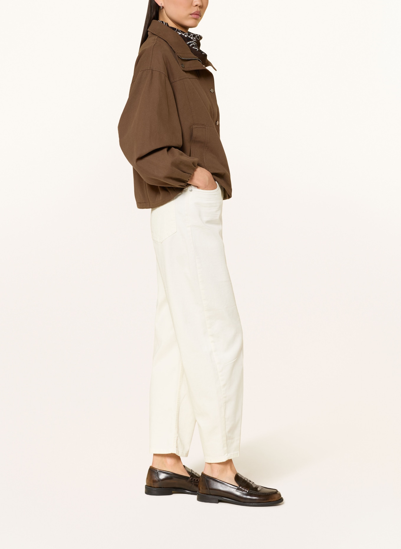 OPUS PANTS Barrel-jeans MARI CLEAR: BEIGE