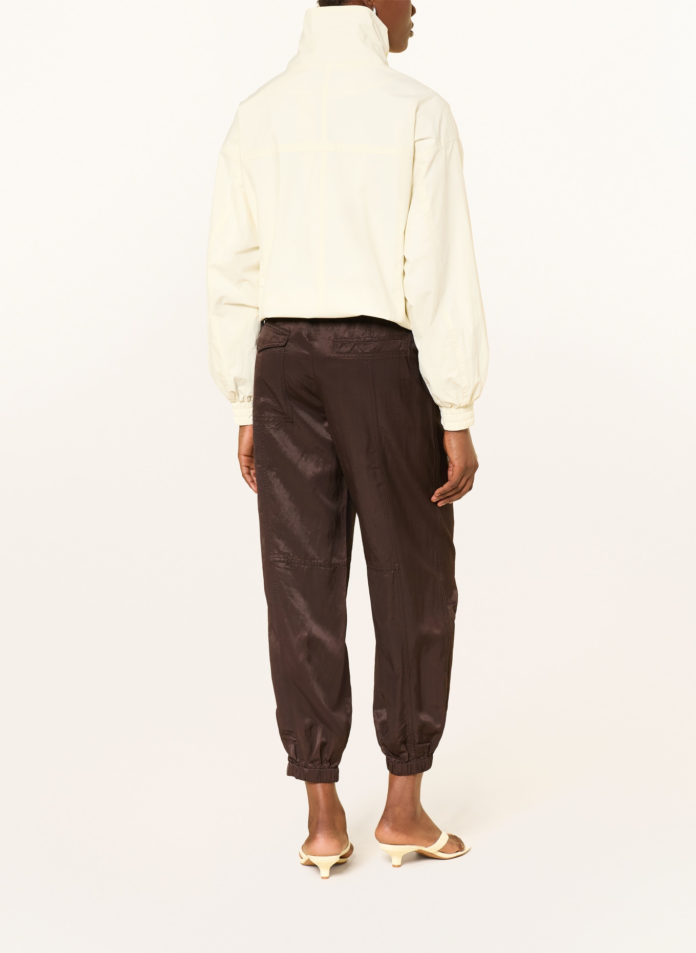 OPUS PANTS Hose MUCIA im Jogging-Stil: DUNKELBRAUN