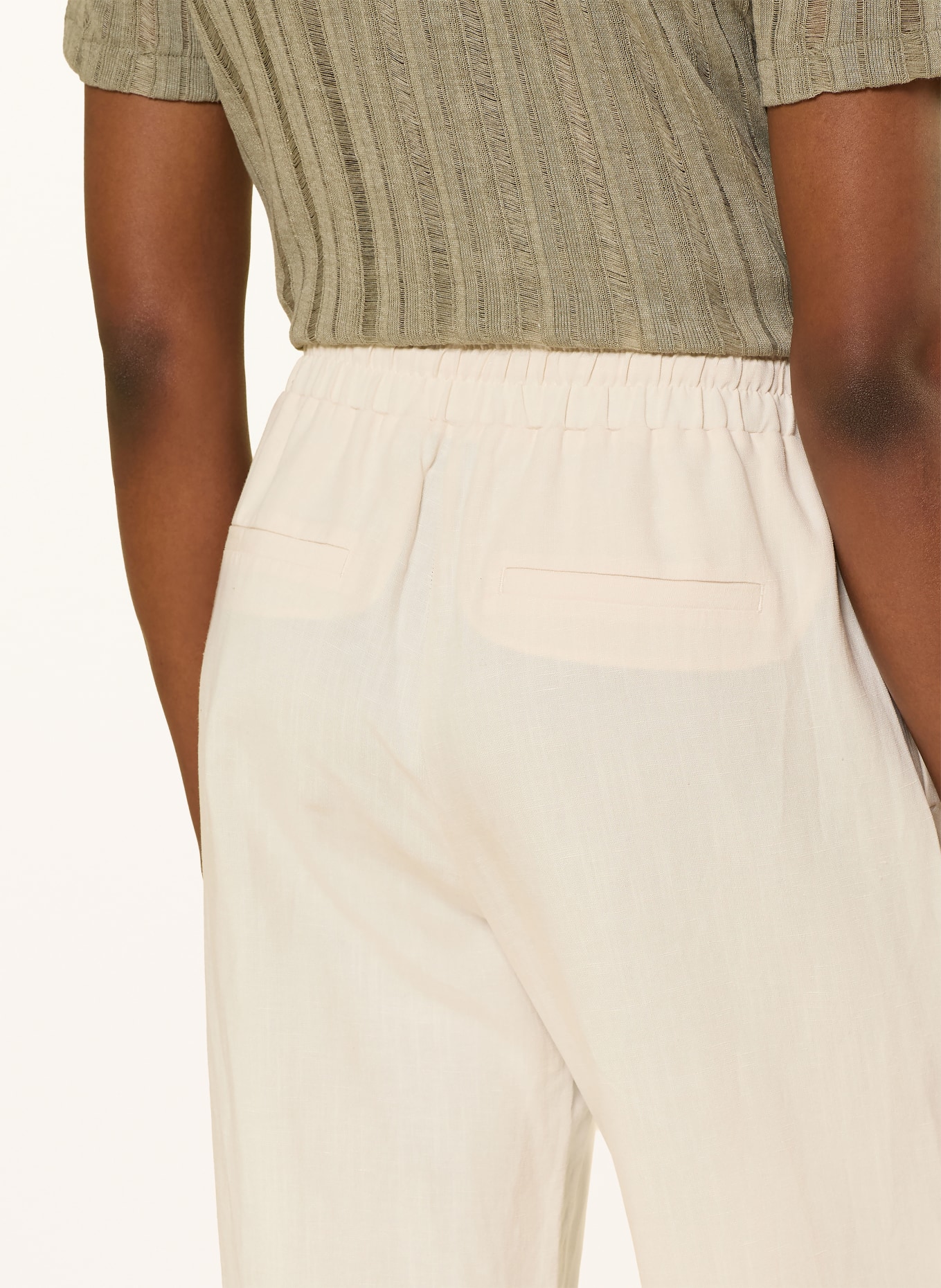 OPUS PANTS Marlenehose MALOTTA: ECRU