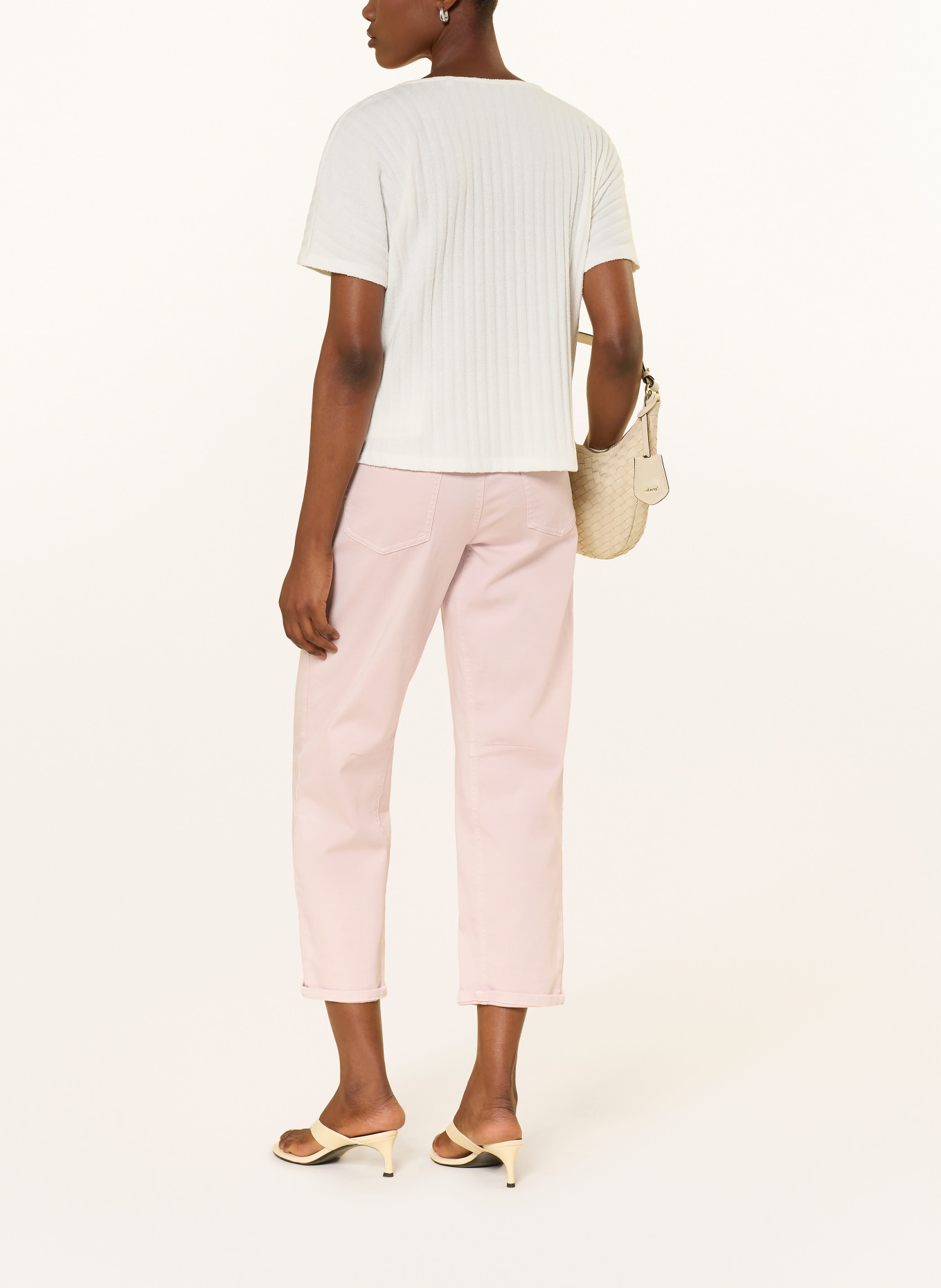 OPUS PANTS MELLY Cropped Jeans: ROSE